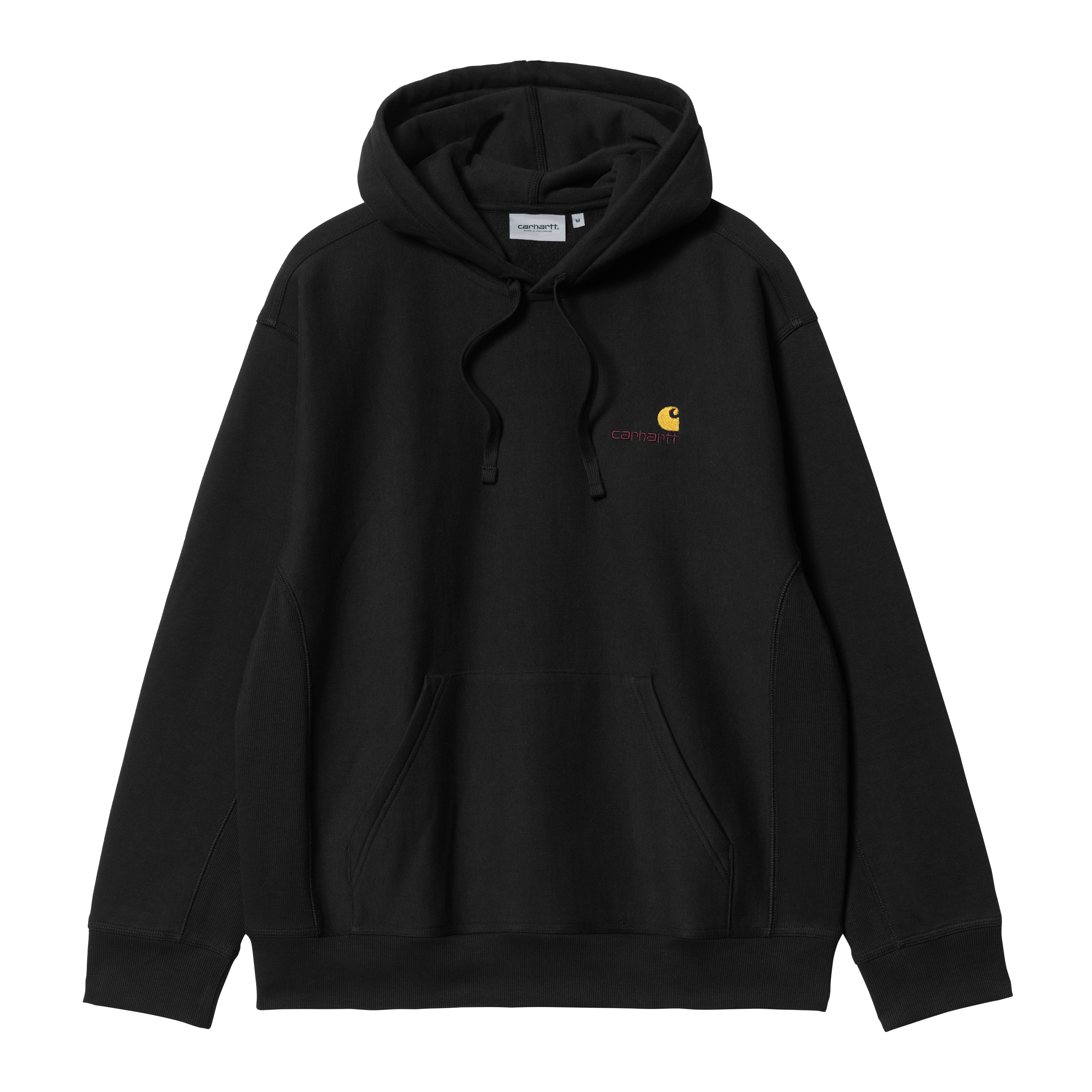 Carhartt WIP Hooded American Script Sweatshirt Noir