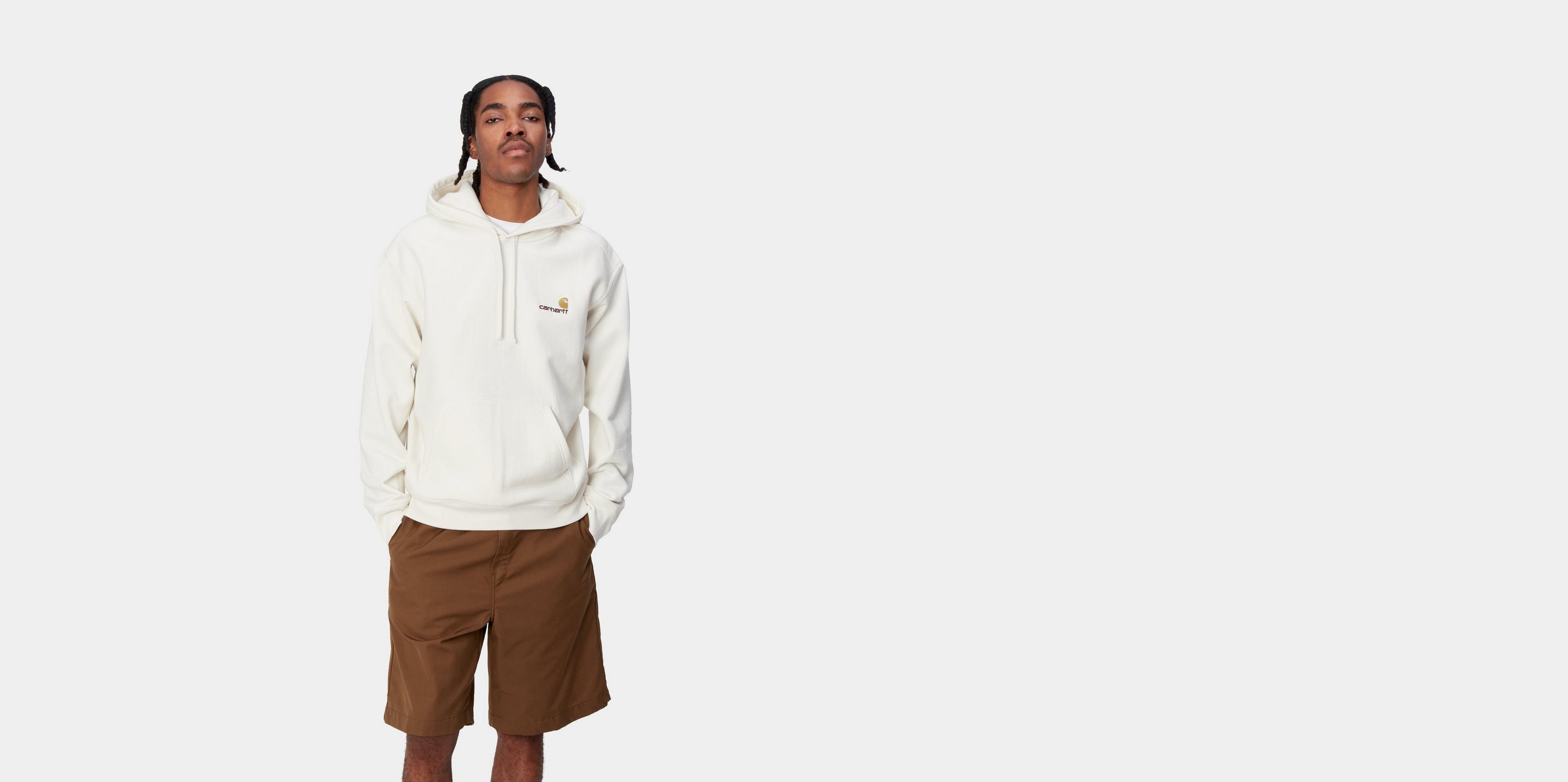 【送料&関税込】Carhartt Biscuit Cotton Hooded American Scri Carhartt WIP Hooded American Script Sweatshirt, Wax