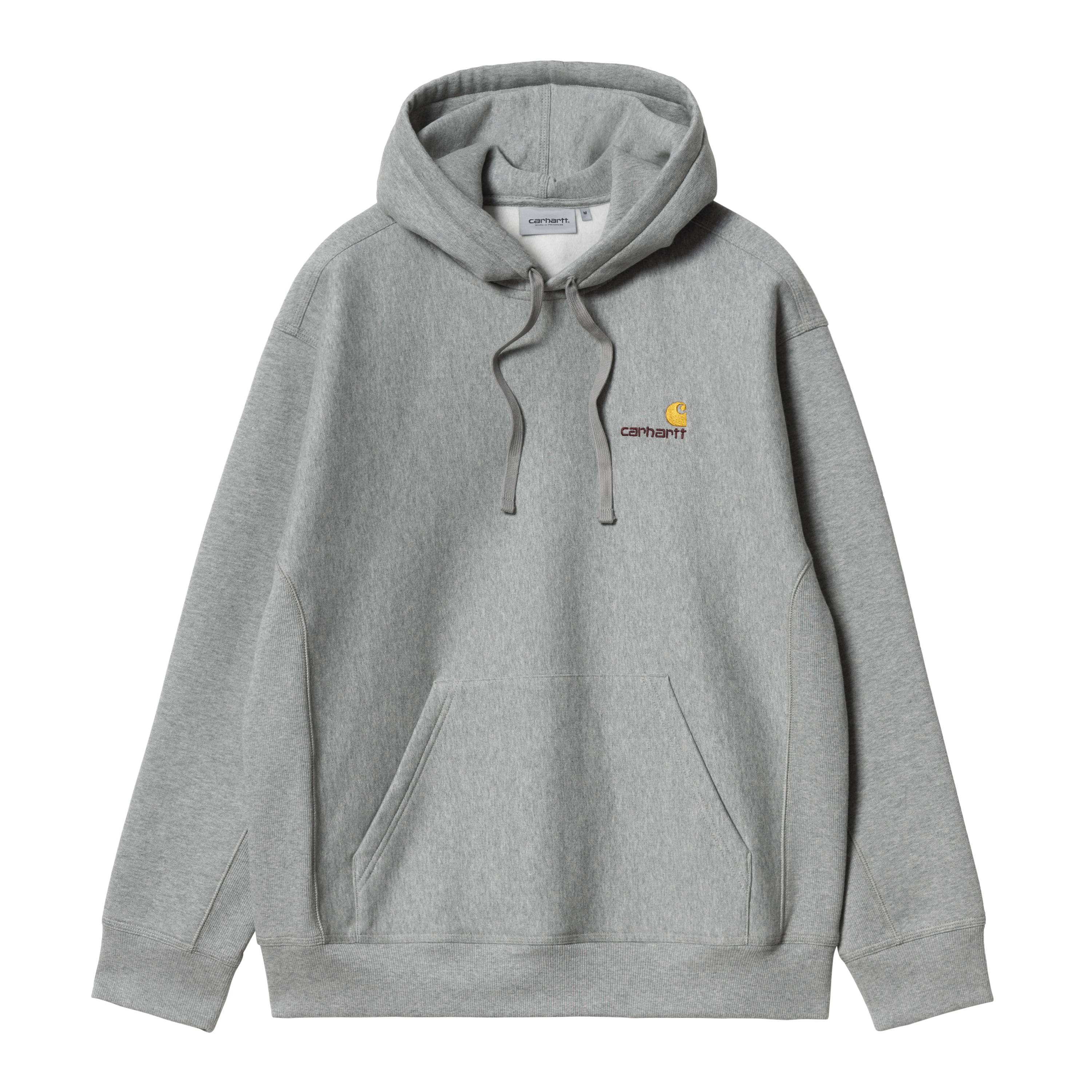 Carhartt WIP Hooded American Script Sweatshirt in Grey