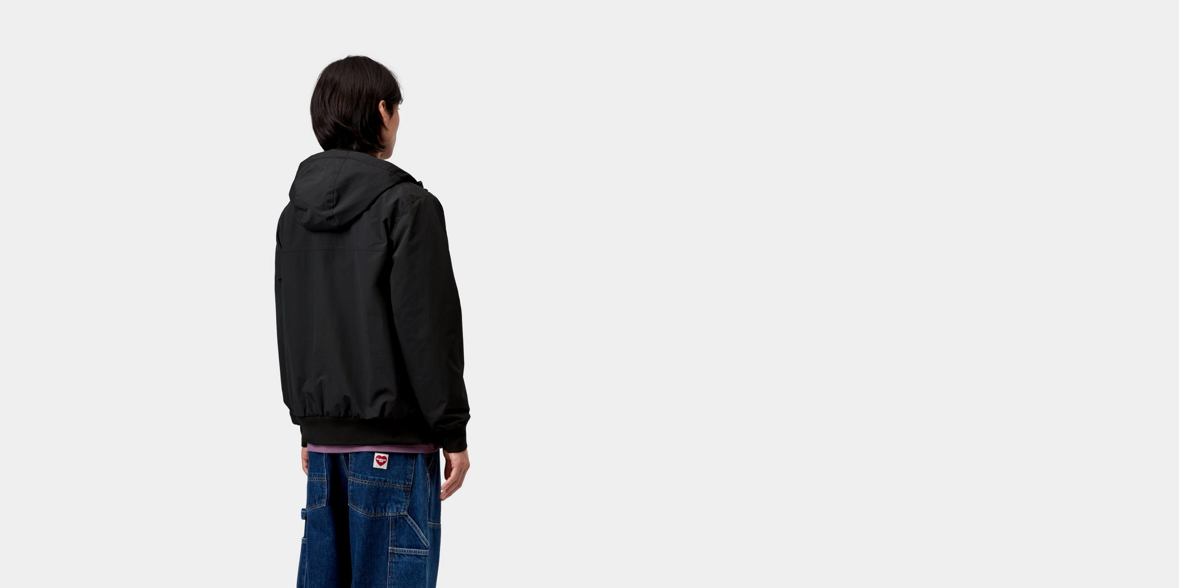Carhartt WIP Hooded Sail Jacket, Black / White | Official Online Store