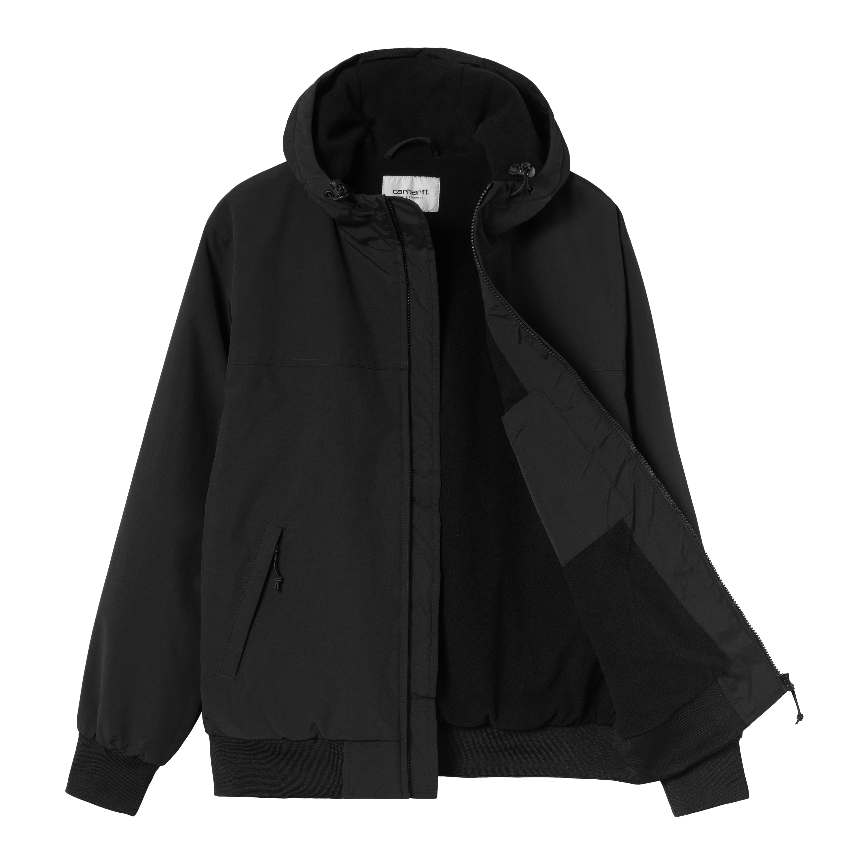 Carhartt WIP Hooded Sail Jacket, Black / White | Official Online Store