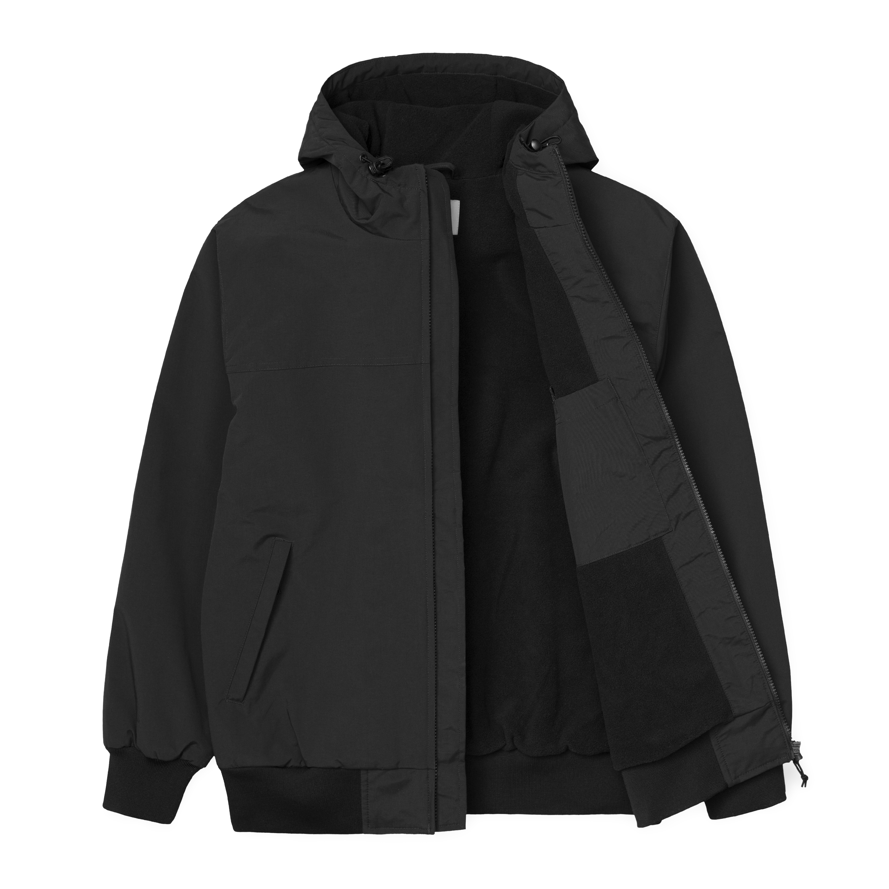 Carhartt wip hooded sail jacket black sale