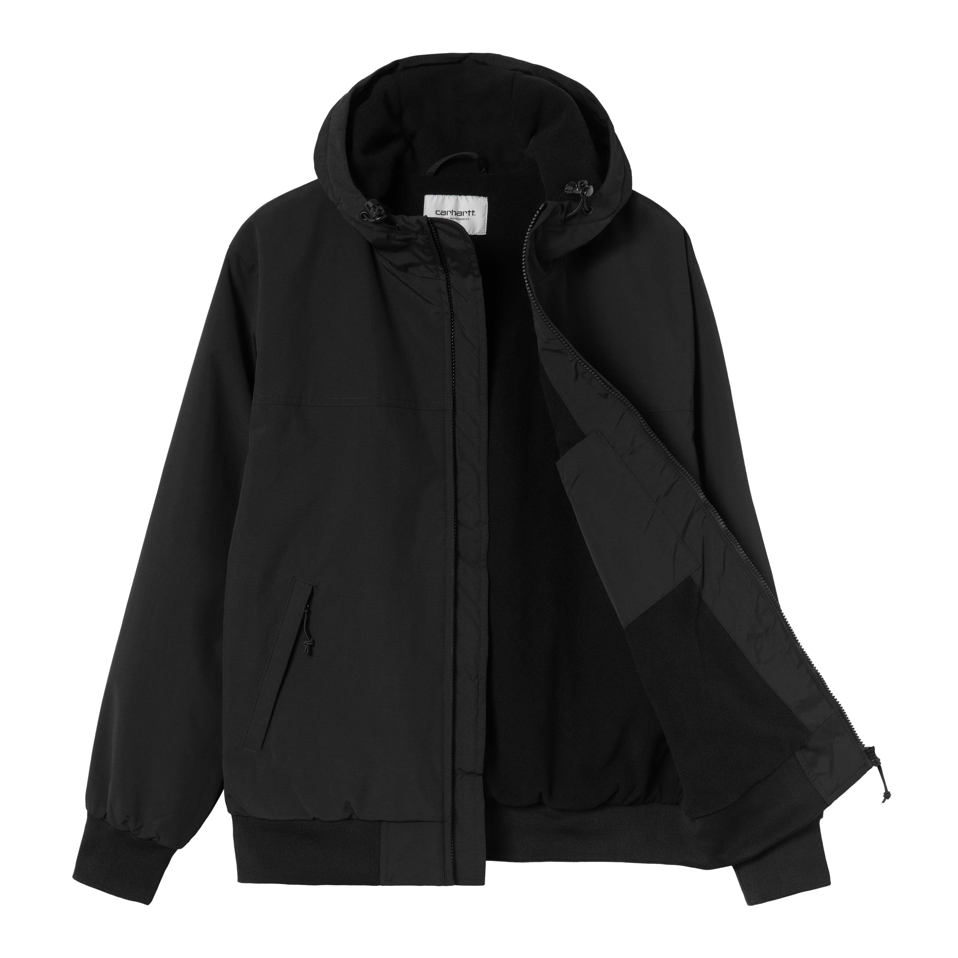 Carhartt WIP Hooded Sail Jacket, Black / White | Official Online Store