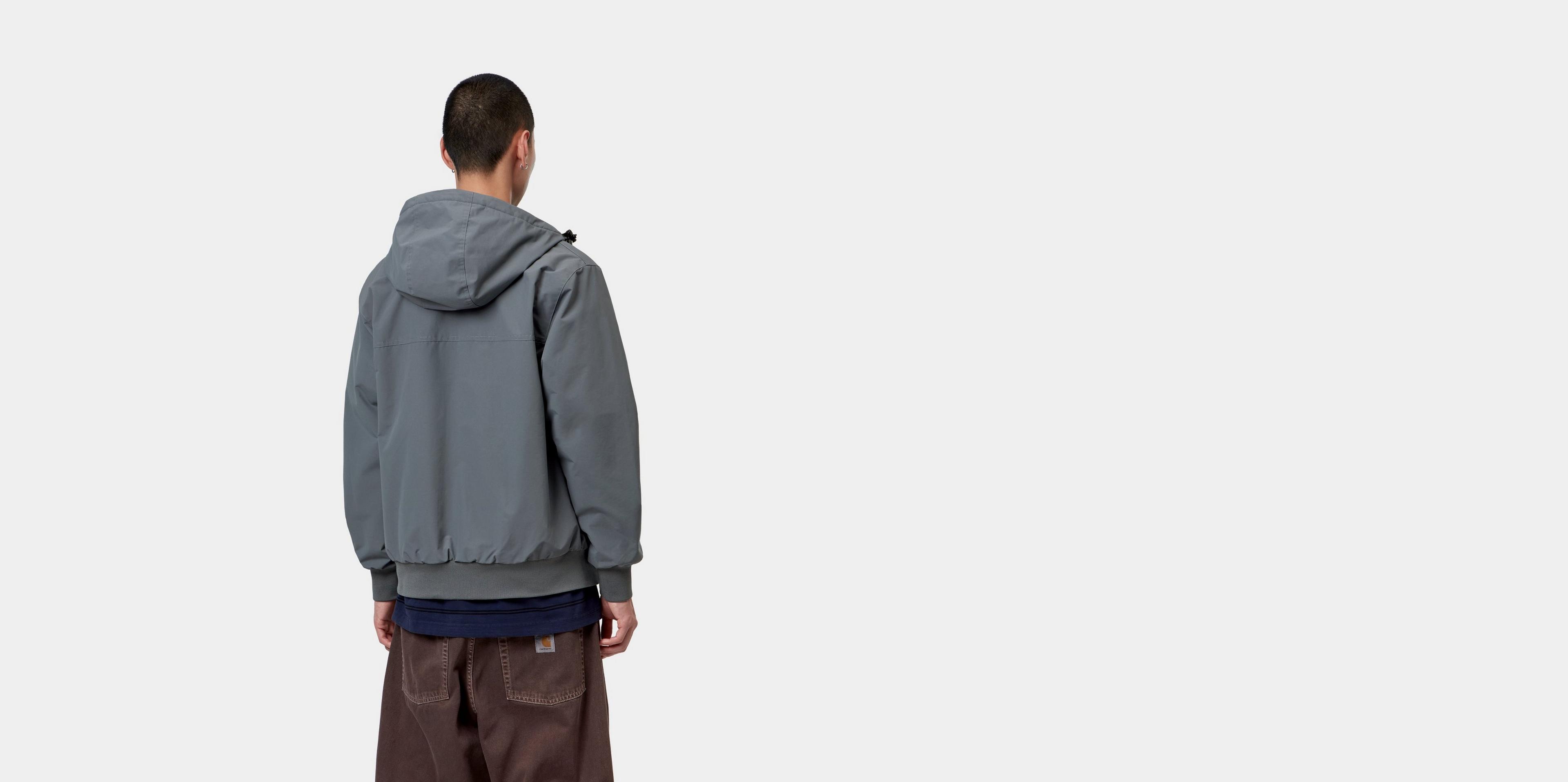 Carhartt WIP Hooded Sail Jacket, Styx / White | Official Online Store