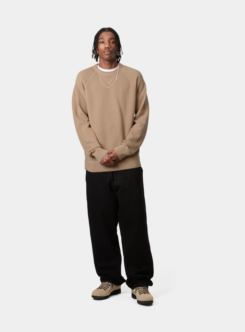 ★ドイツ発*carhartt WIP*新作*Chase 長袖Tシャツ/DUSTY H BROWN Carhartt WIP Chase Sweater, Dusty H Brown / Gold | Official