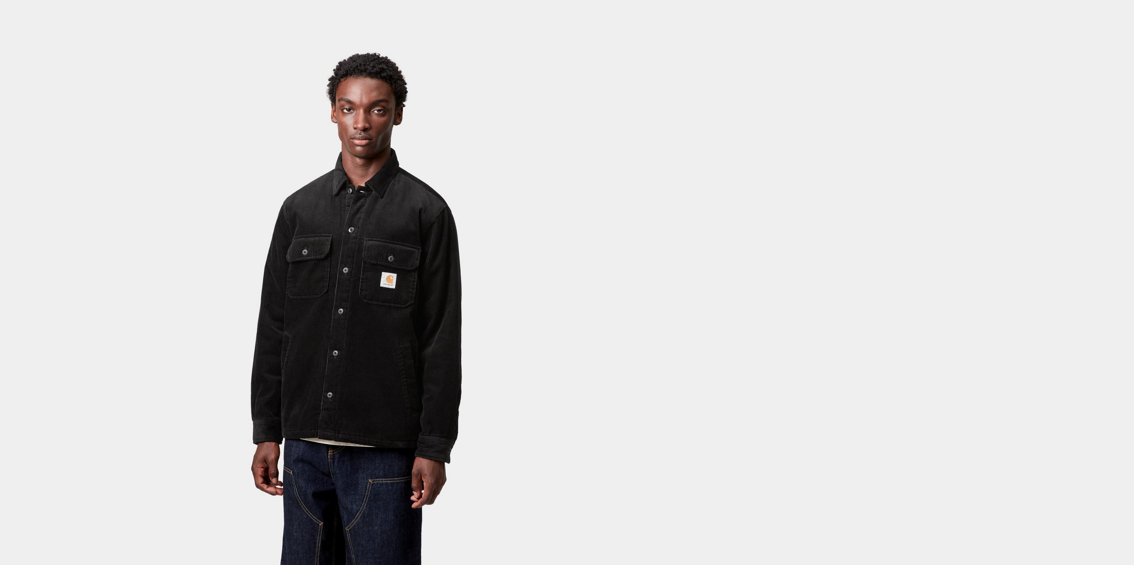 極美品 carhartt wip whitsome shirt jacket Carhartt WIP Whitsome Shirt Jac, Black | Official Online Store