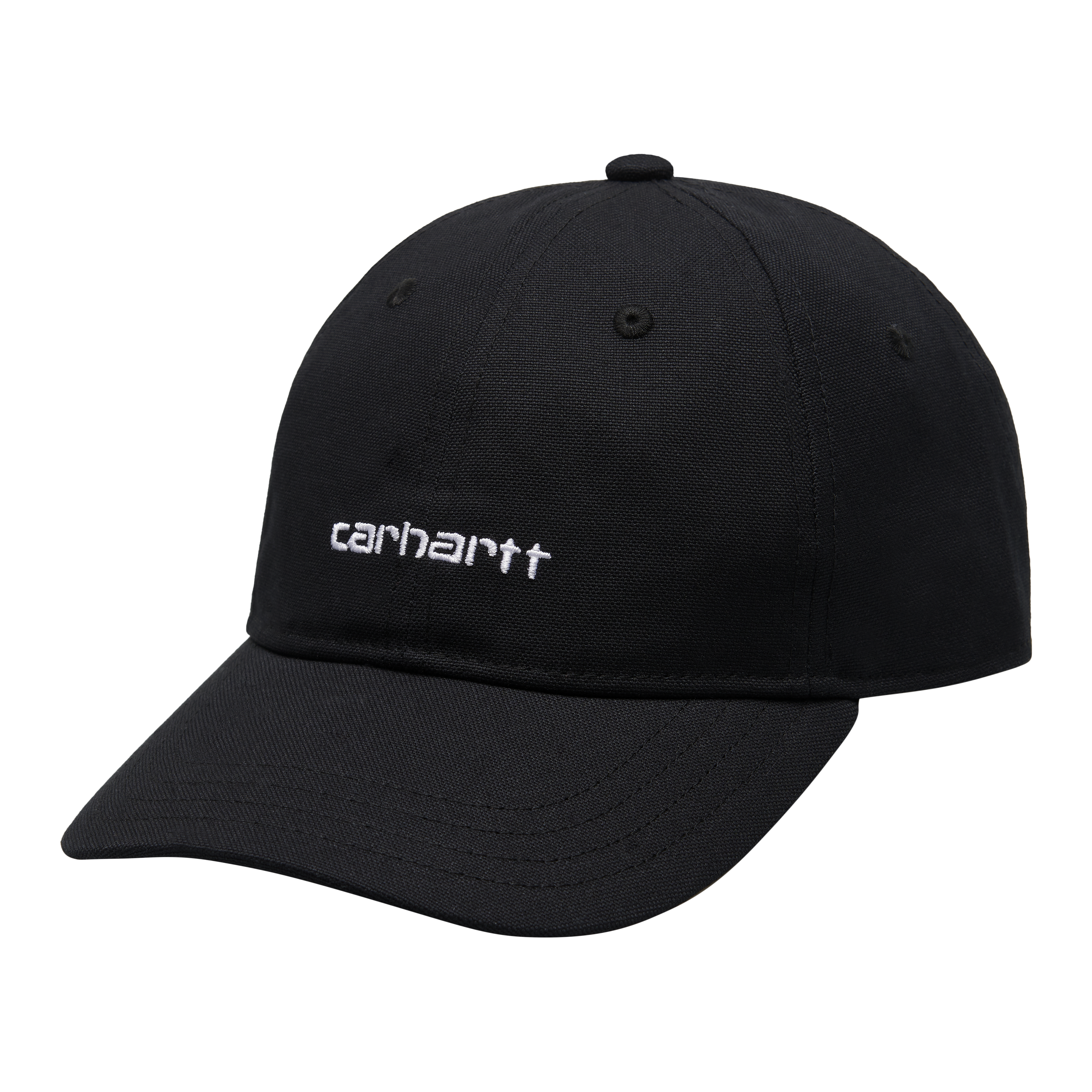 Carhartt WIP Canvas Script Cap in Black