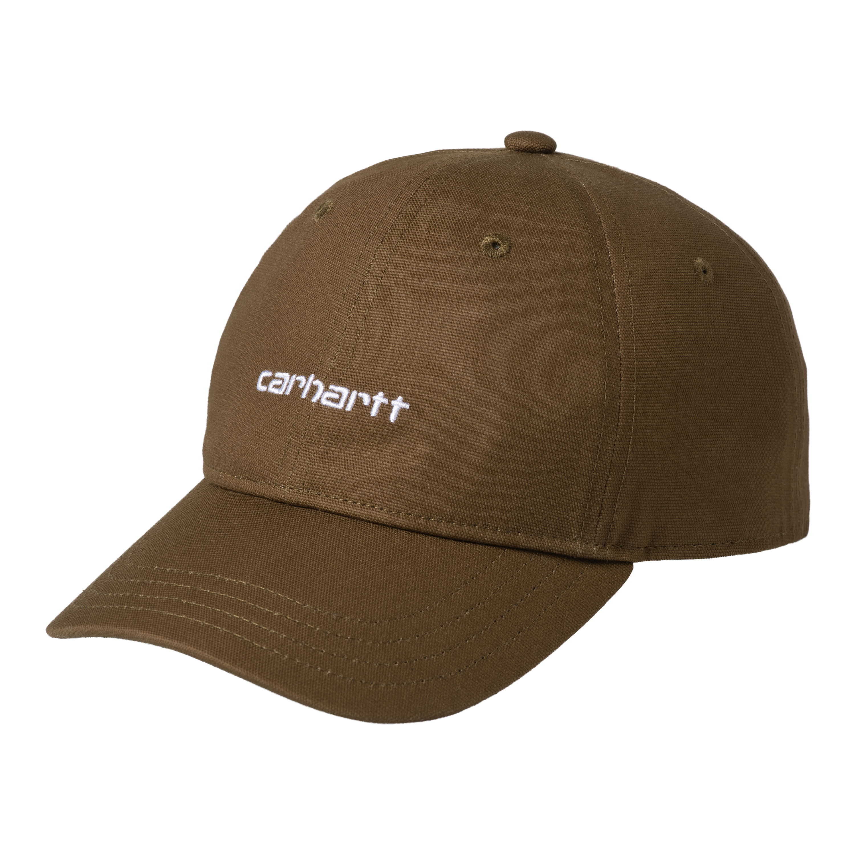 Carhartt WIP Canvas Script Cap in Marrone