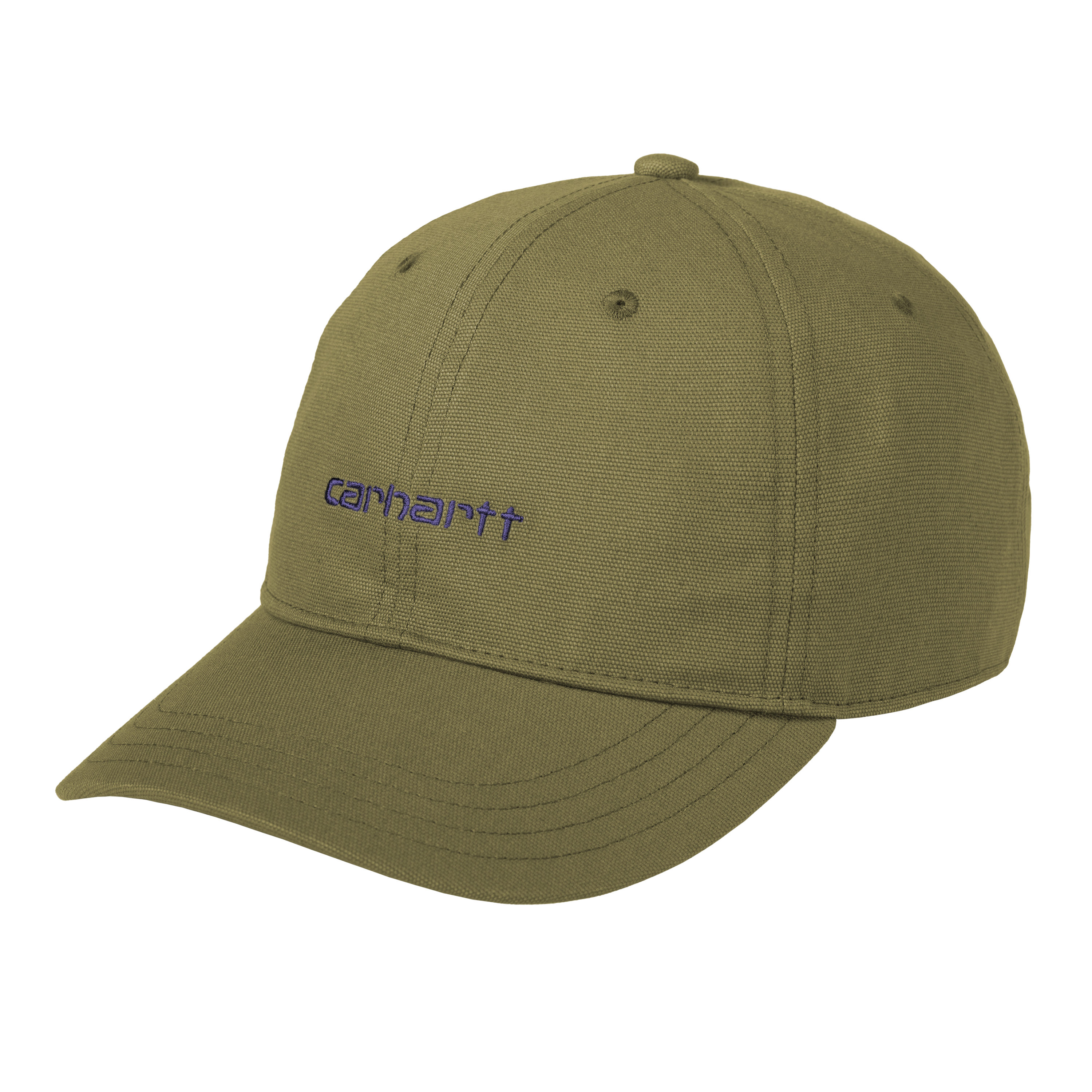 Carhartt WIP Canvas Script Cap in Green