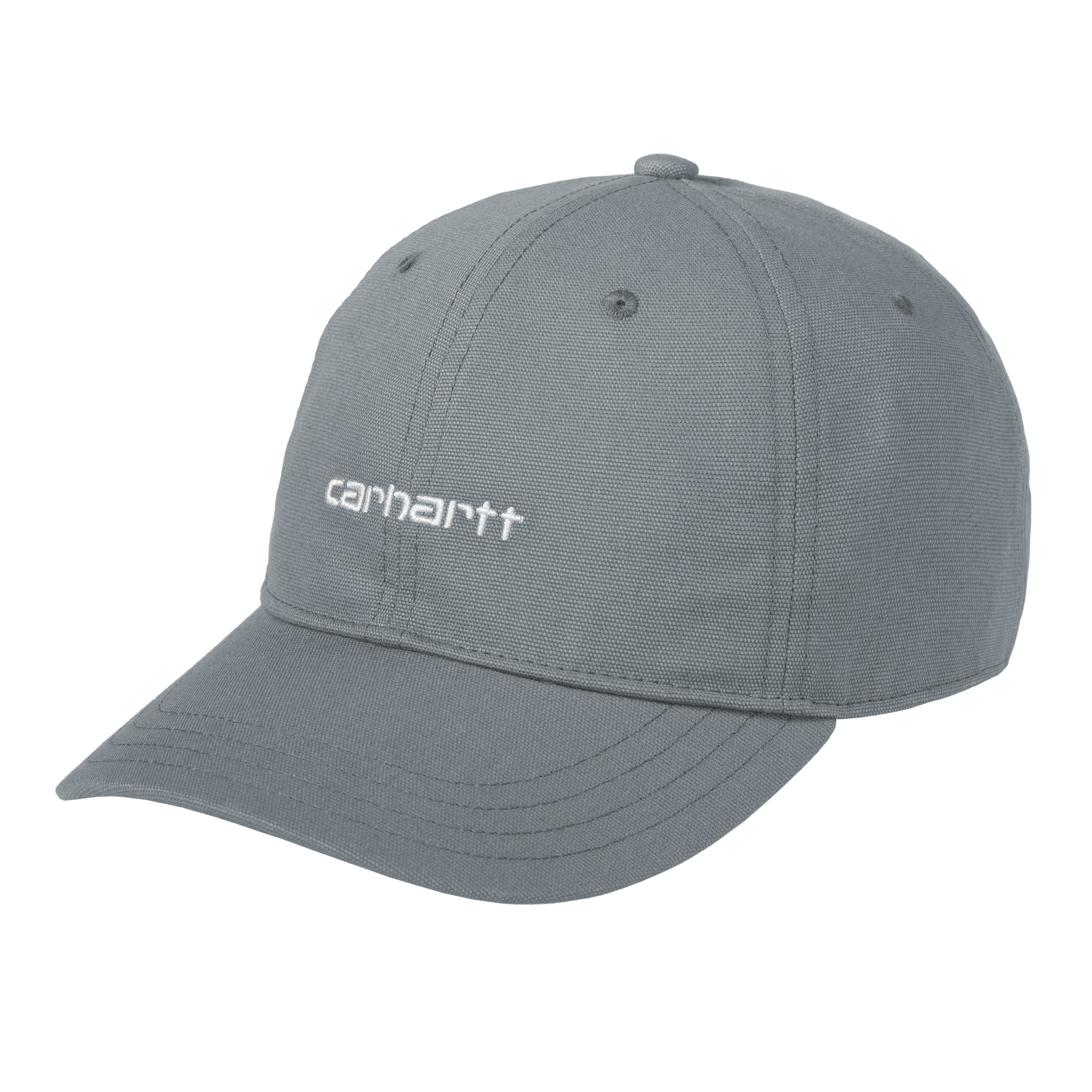 Carhartt WIP Canvas Script Cap, Dove Grey / Wax | Official Online Store