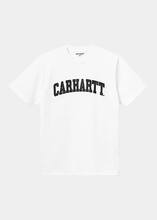 Carhartt WIP Short Sleeve University T-Shirt in Weiß