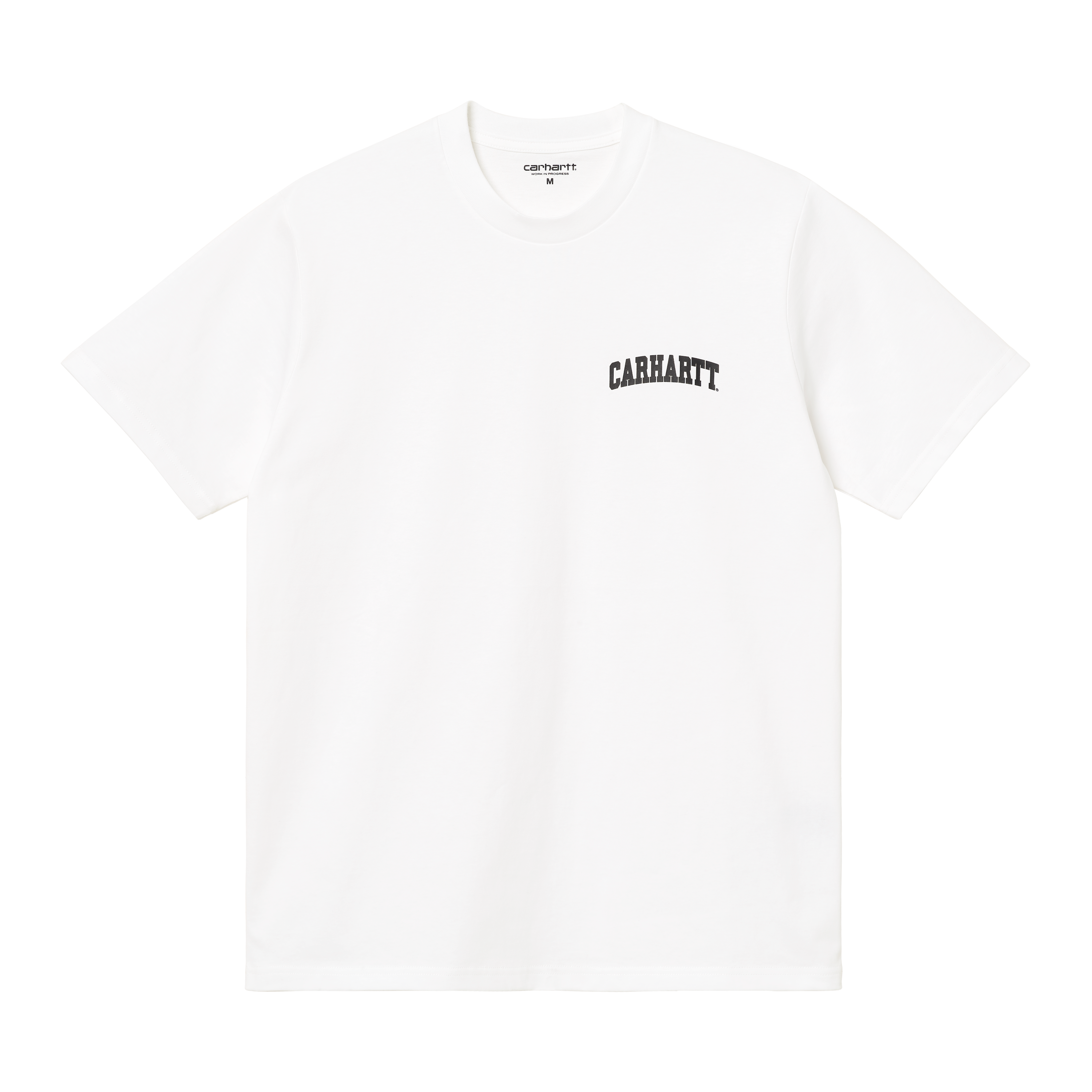 Carhartt WIP Short Sleeve University Script T-Shirt in Bianco