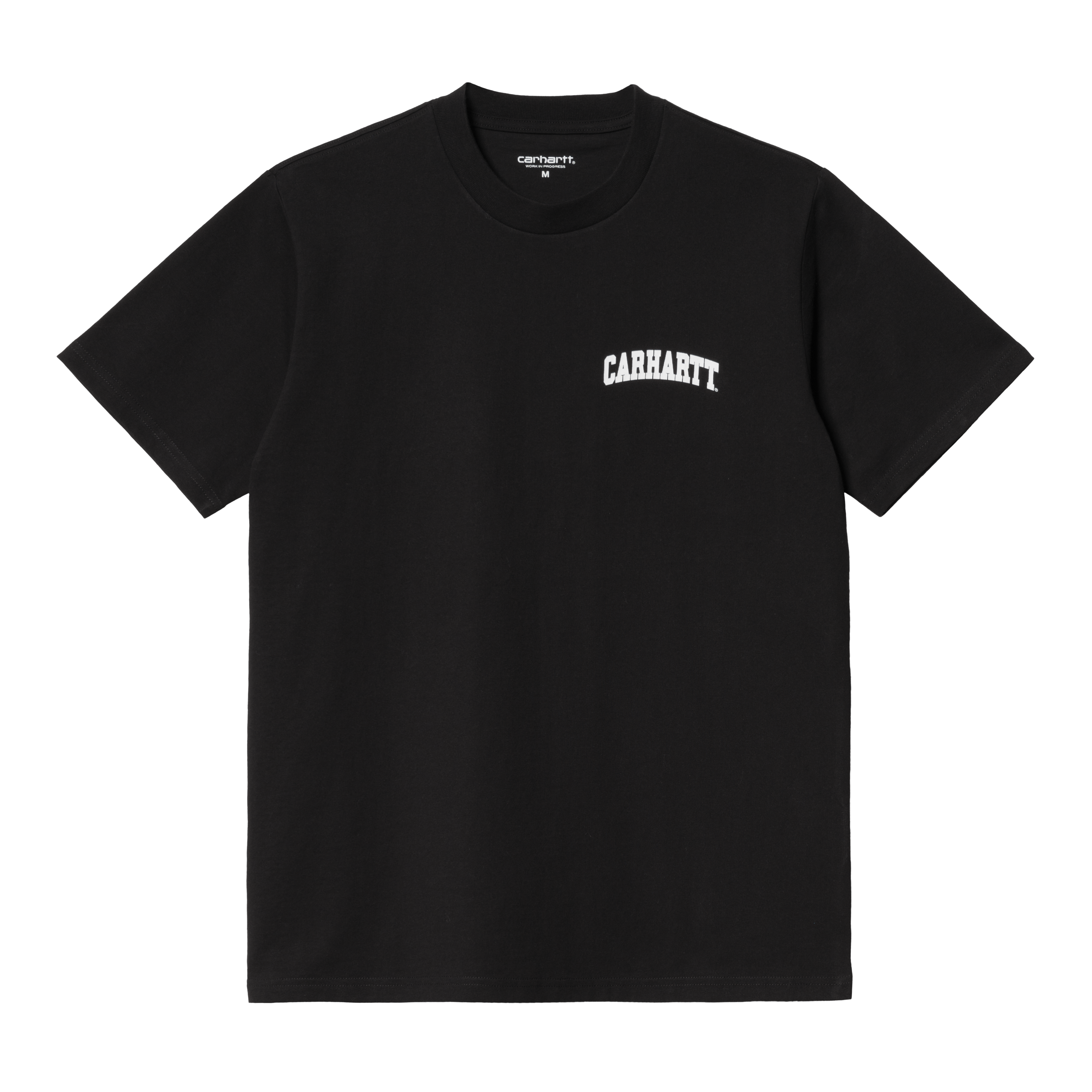 Carhartt WIP Short Sleeve University Script T-Shirt in Nero