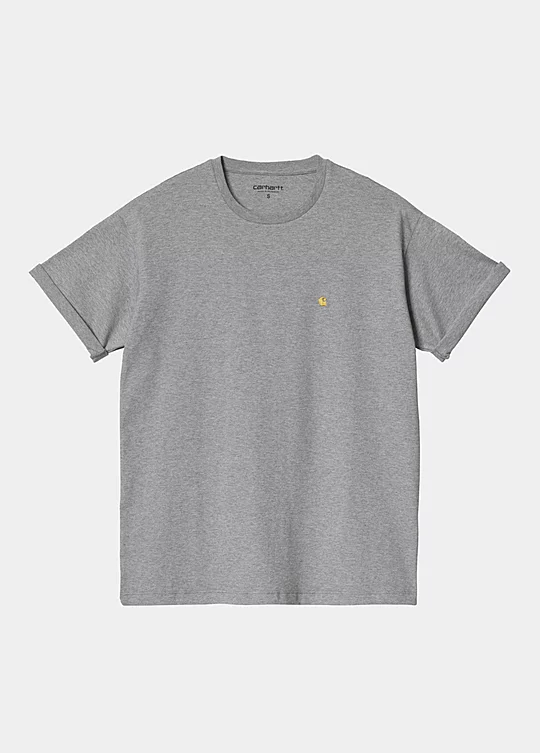 Carhartt WIP Women’s Short Sleeve Chase T-Shirt in Grau