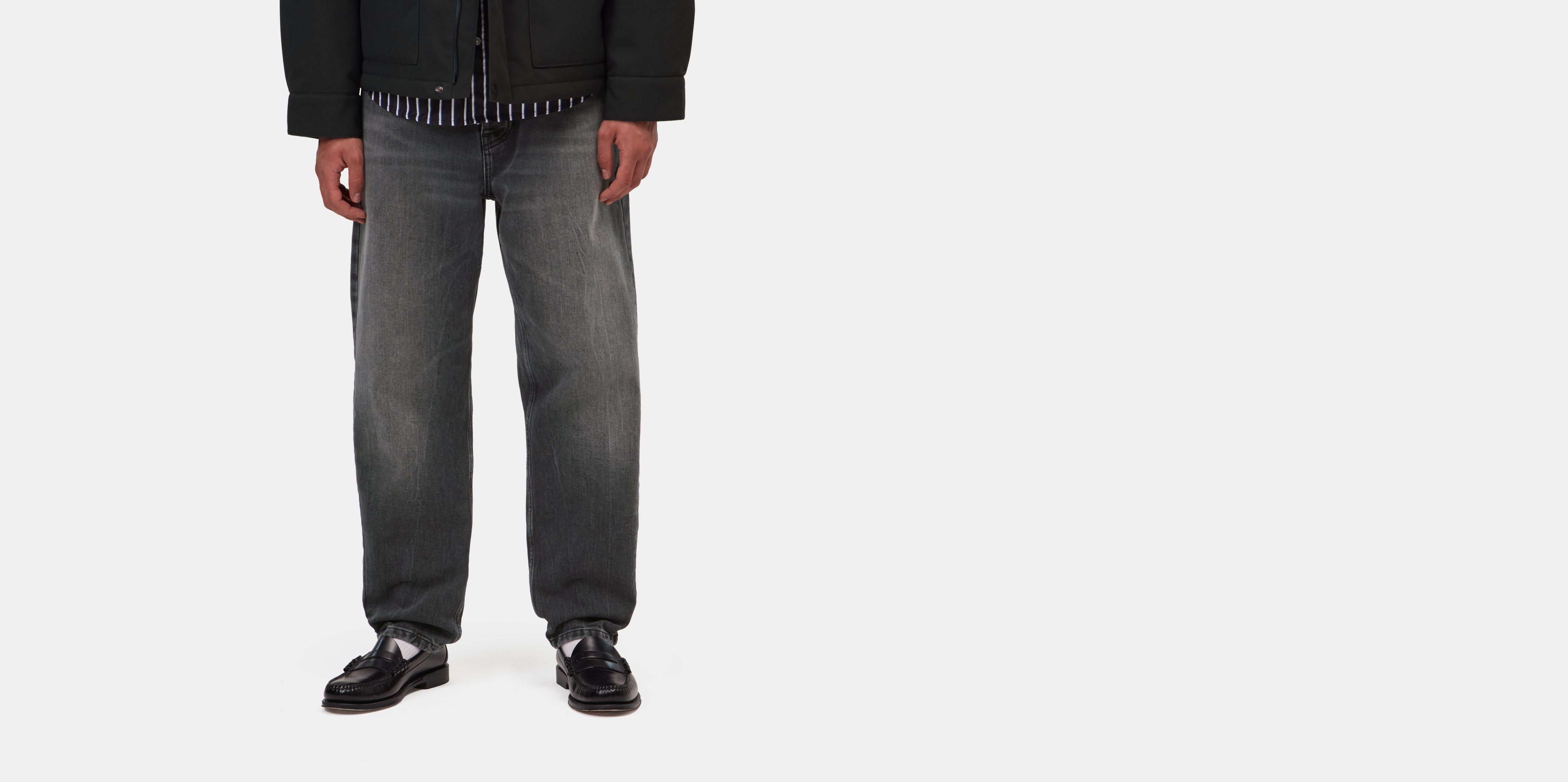Carhartt WIP Newel Pant Black marble used wash | 29 | Men