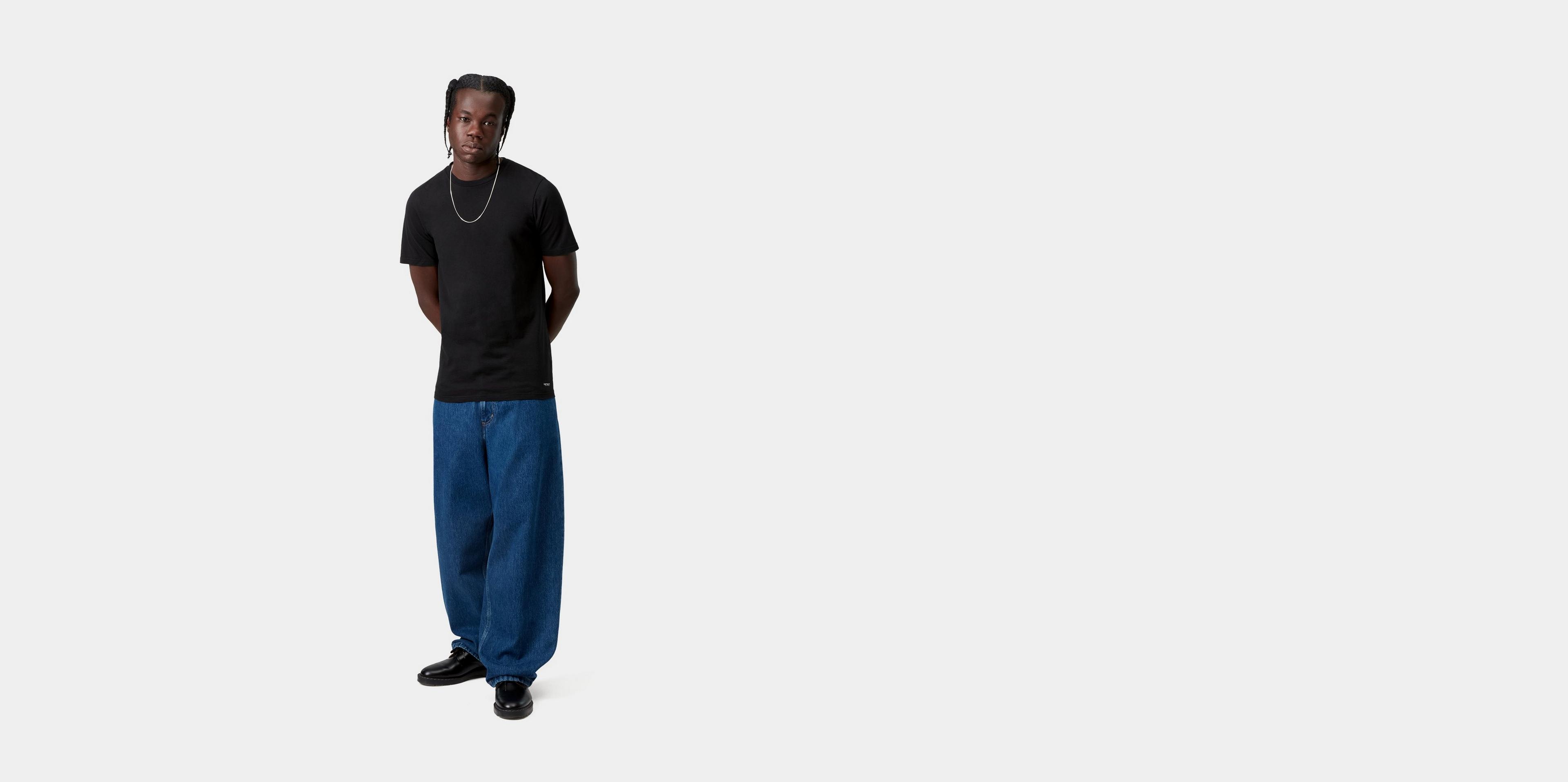 Carhartt WIP Standard Crew Neck T-Shirt, Black + Black | Official 