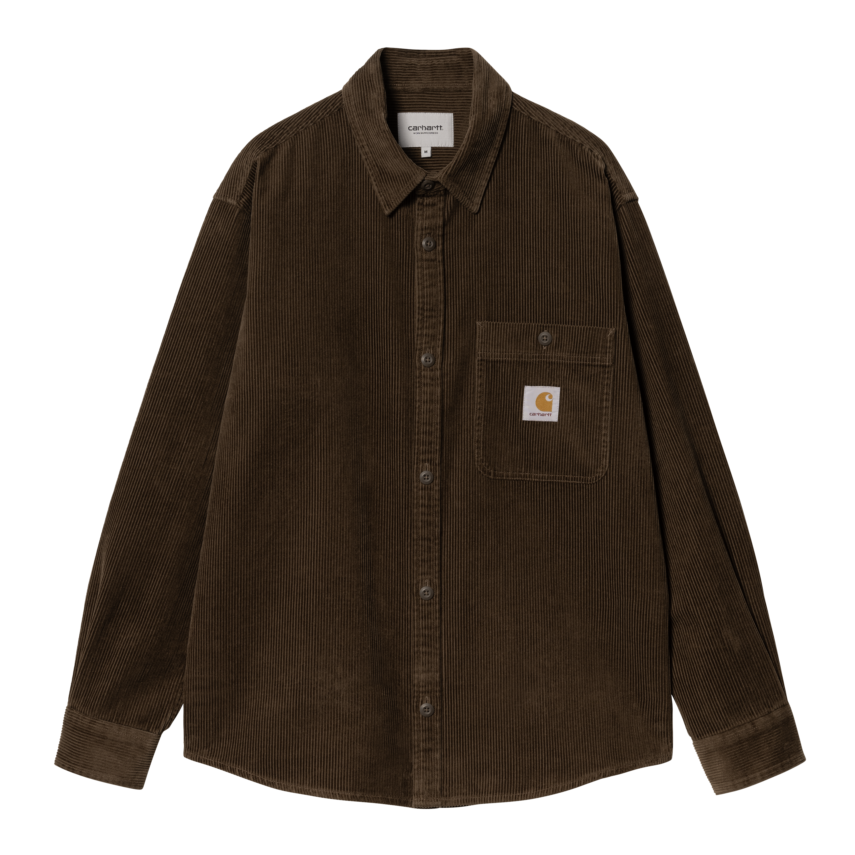 Carhartt WIP Long Sleeve Flint Shirt in Marrone