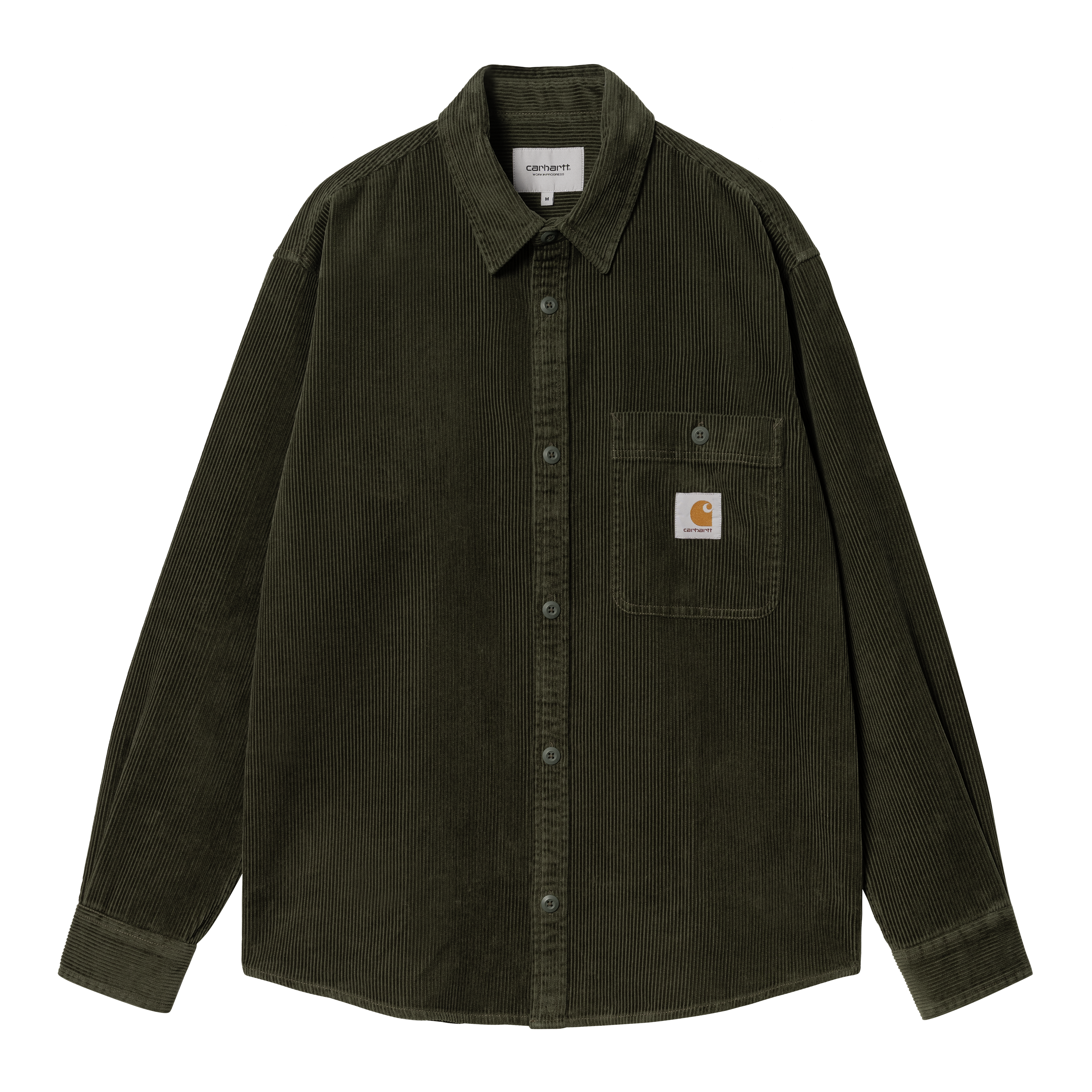 Carhartt WIP Long Sleeve Flint Shirt in Verde