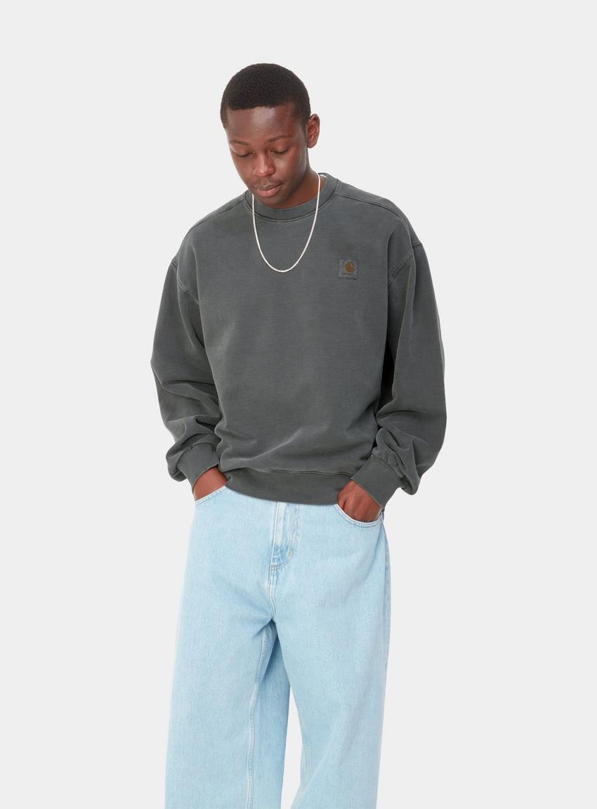 Carhartt WIP Vista Sweatshirt, Graphite | Official Online Store Carhartt WIP Vista Sweatshirt, Graphite | Official Online Store
