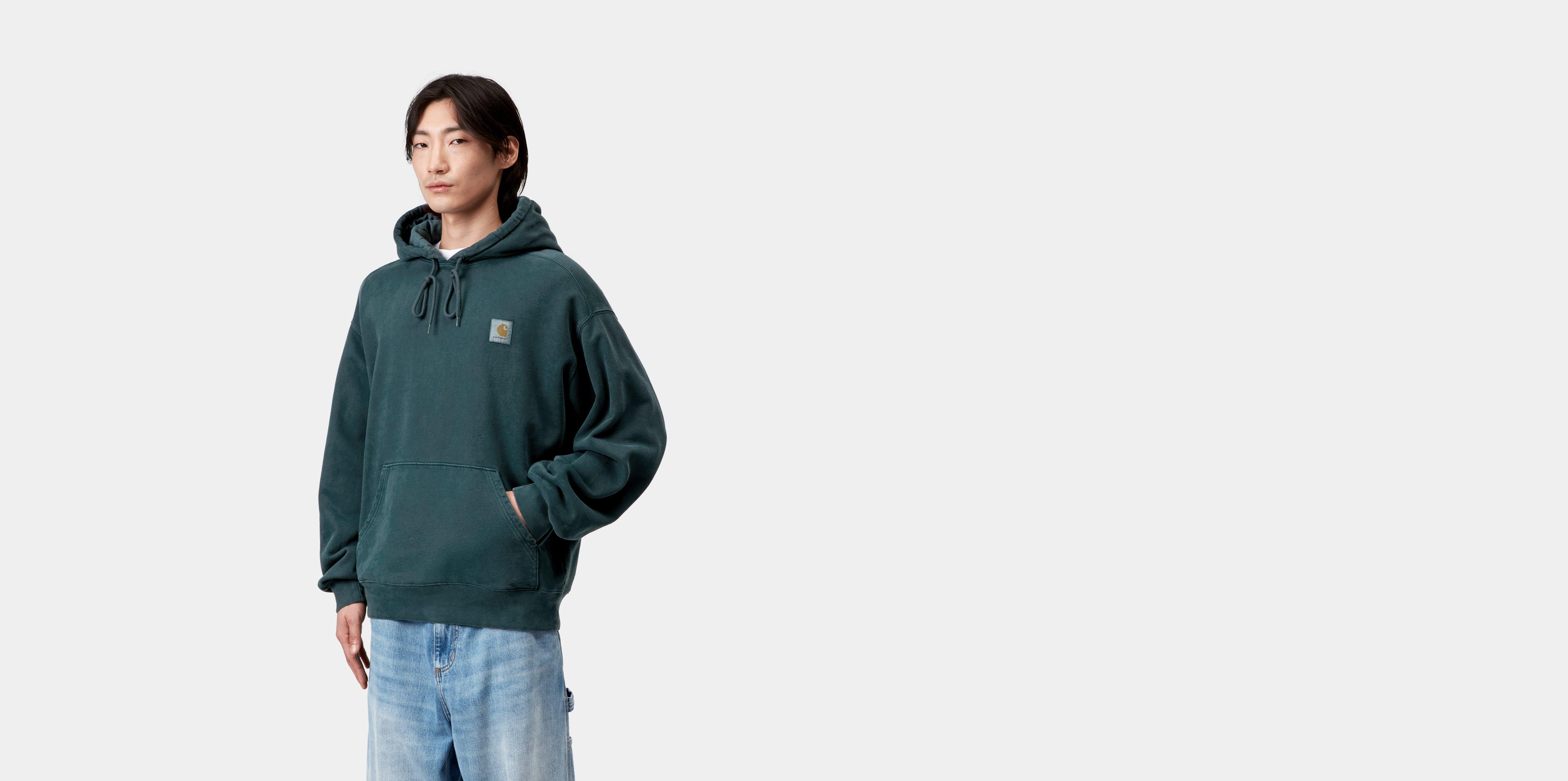 Carhartt WIP Hooded Vista Sweatshirt Deep Lagoon garment dyed | green | S | Men