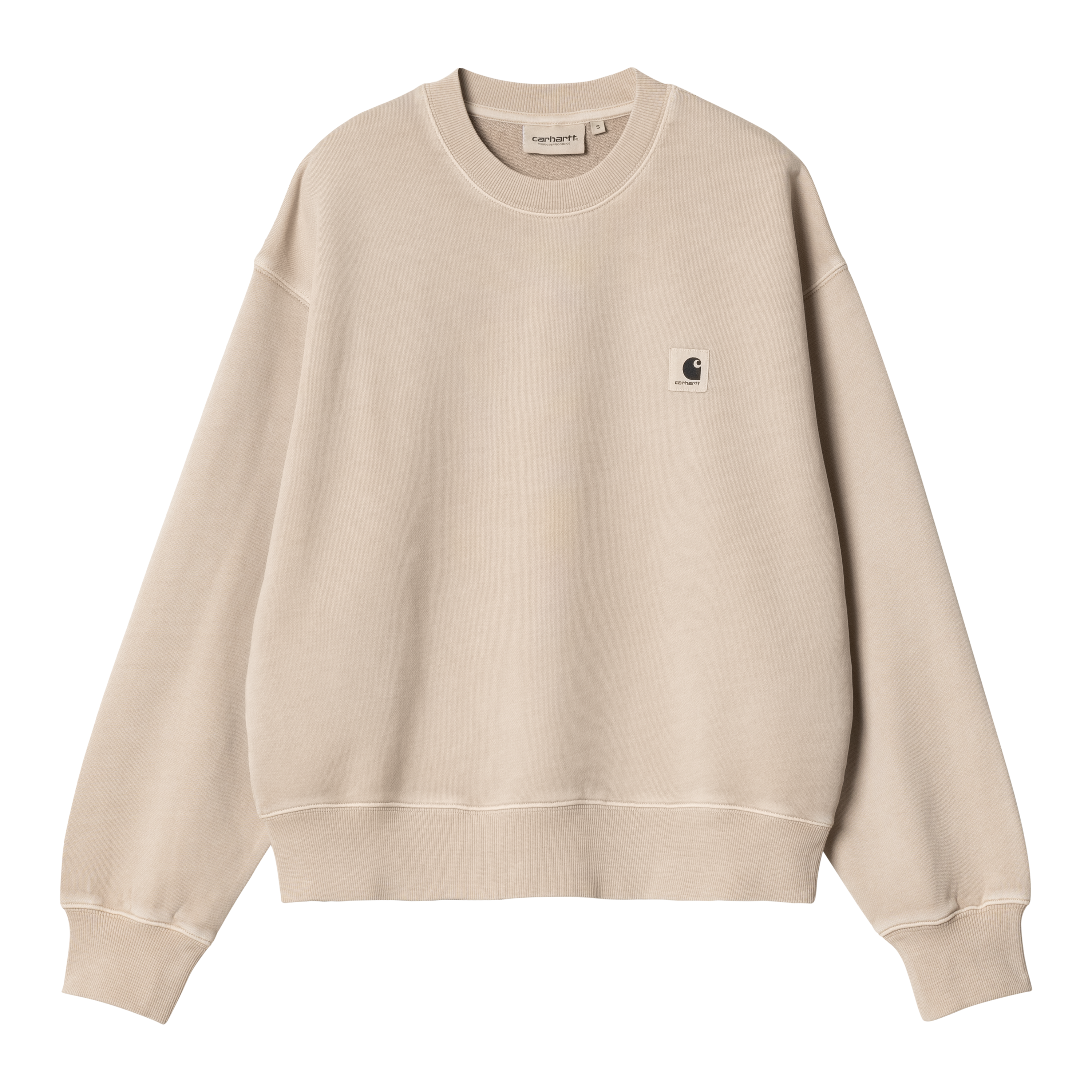 Carhartt WIP W' Nelson Sweatshirt Fleur De Sel garment dyed | beige | S | Women