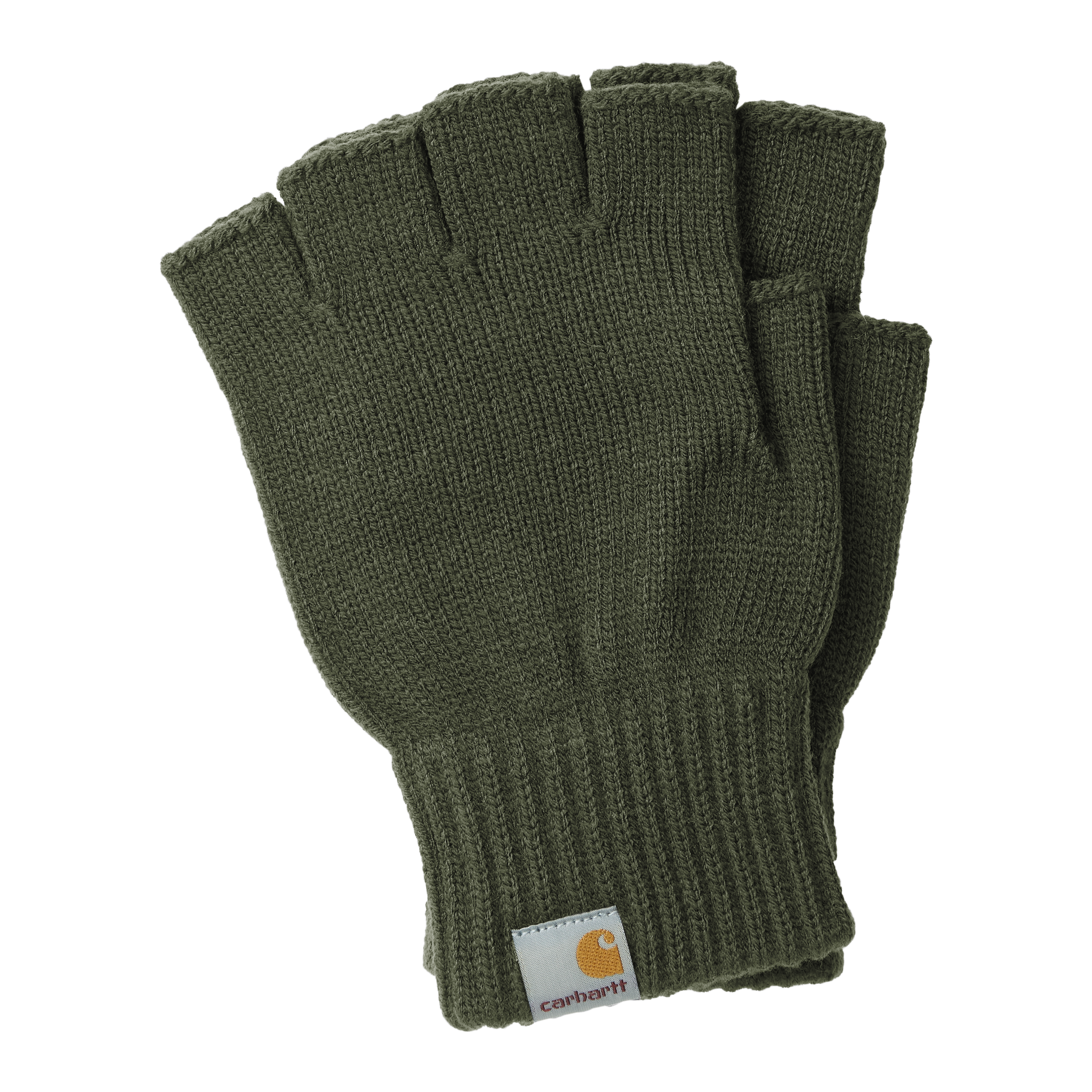 Carhartt WIP Logo fingerless knit mittens