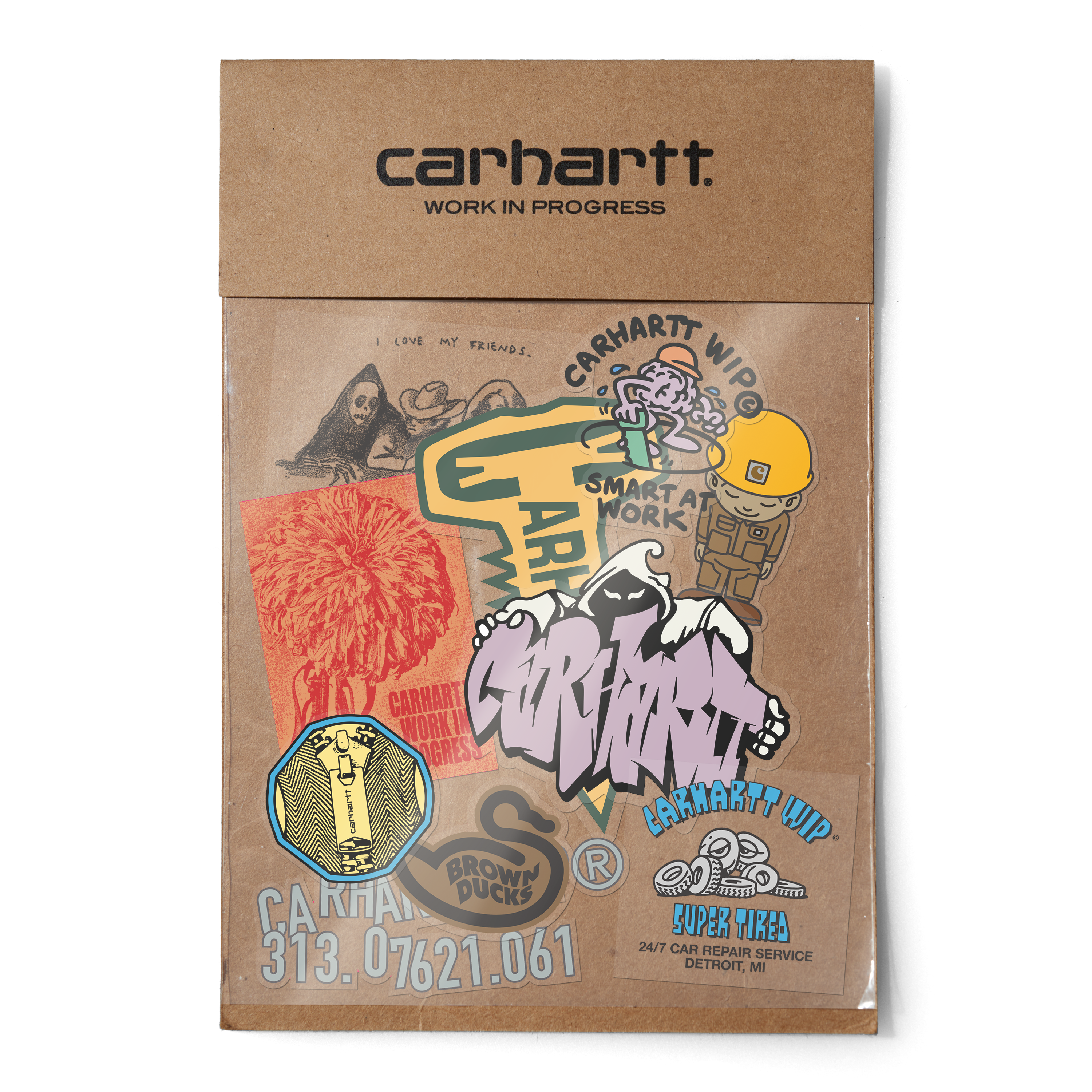 Carhartt WIP Sticker Bag (10 Pack) in Multicolor