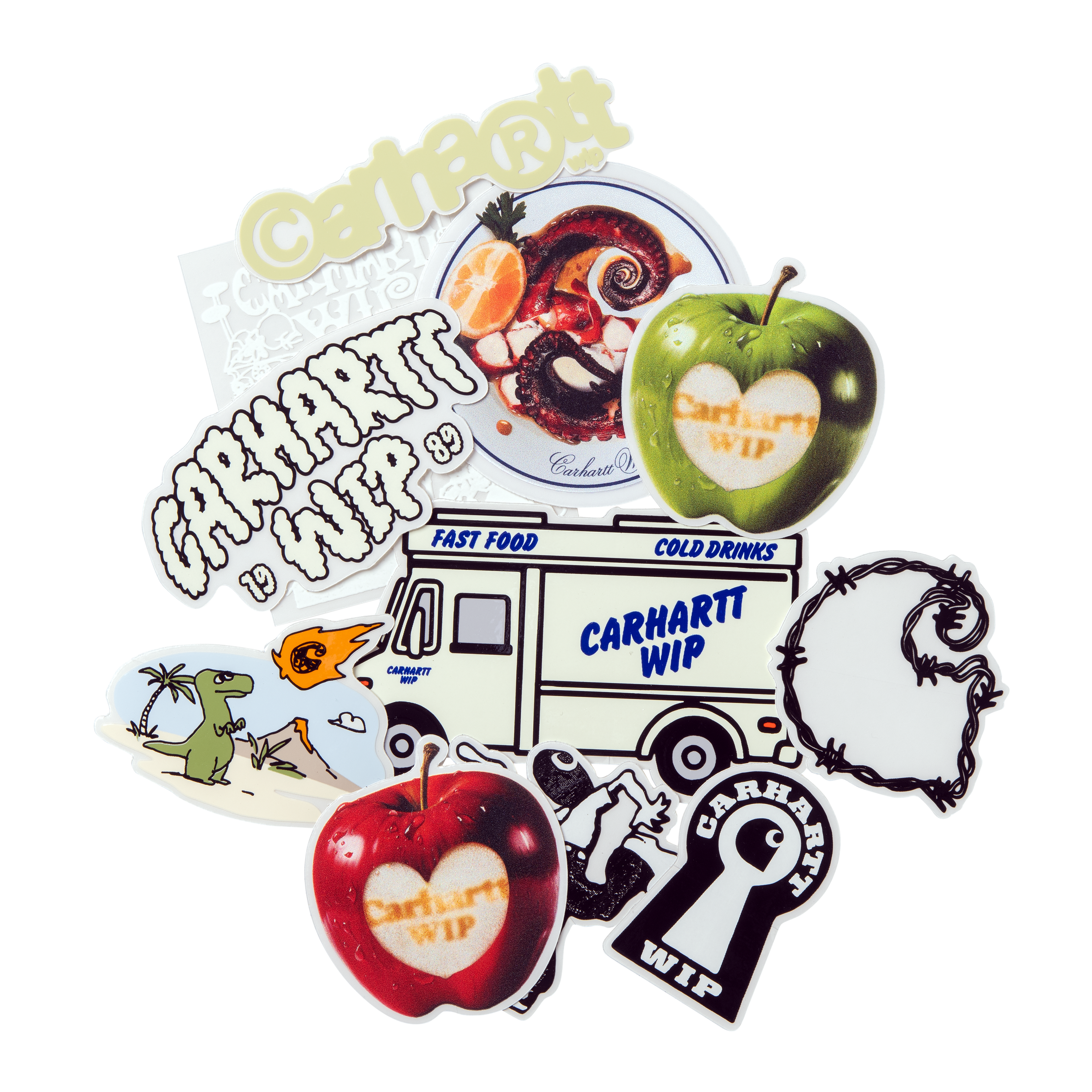 Carhartt WIP Sticker Bag (10 Pack), Multicolor (SS26) | Official