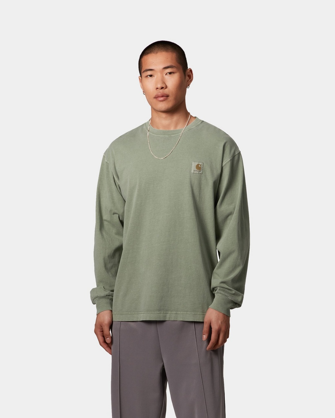 Carhartt WIP L/S Nelson T-Shirt, Park | Official Online Store Carhartt WIP L/S Nelson T-Shirt, Park | Official Online Store