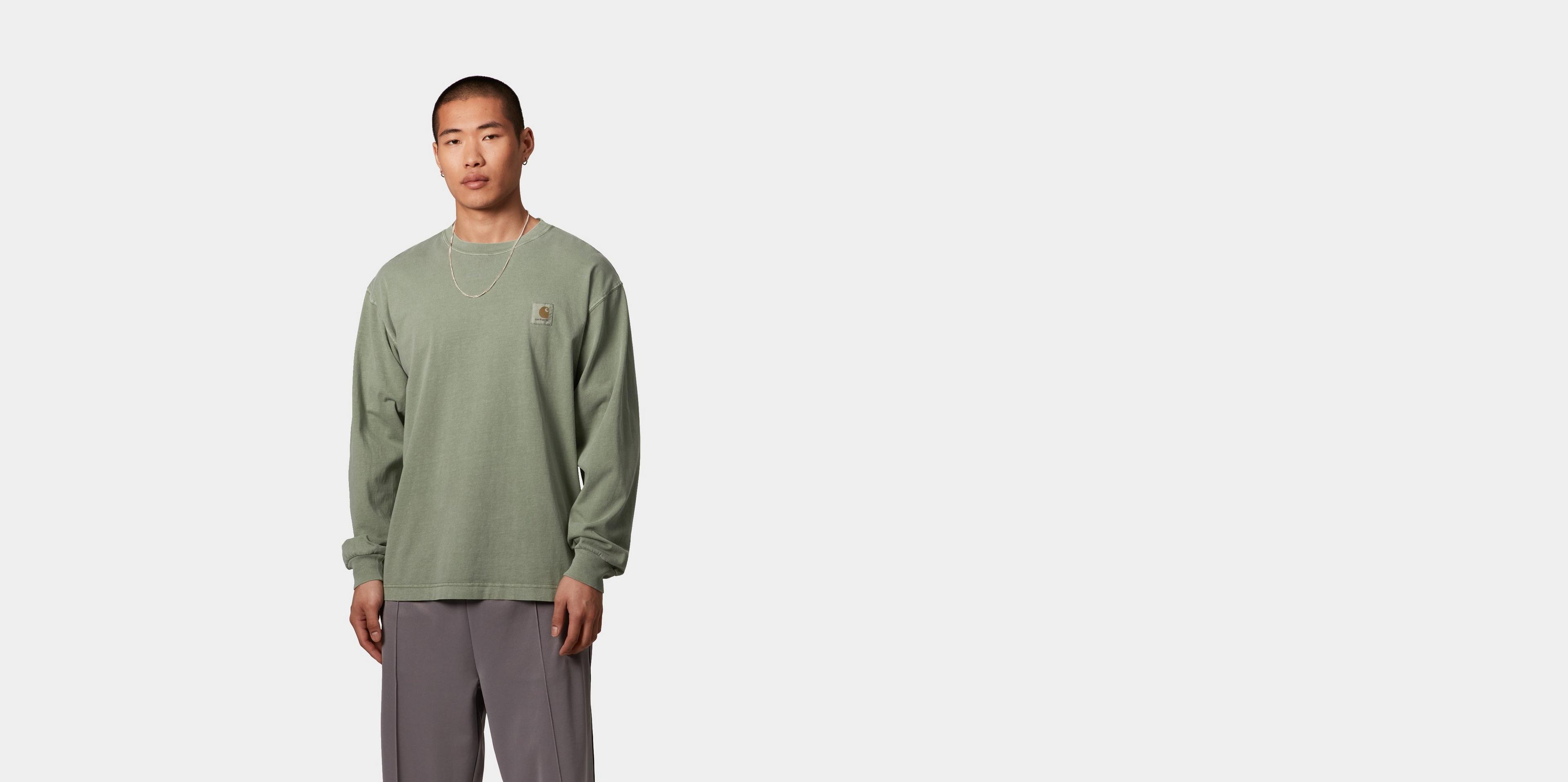 Carhartt WIP L/S Nelson T-Shirt, Park | Official Online Store