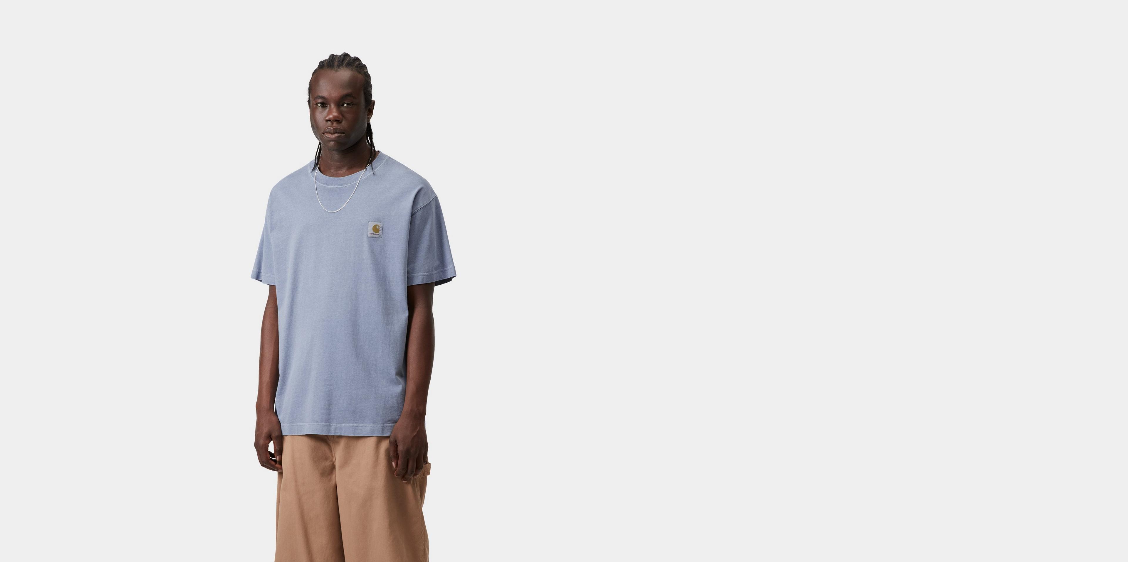 Carhartt WIP S/S Nelson T-Shirt, Gentle Blue | Official Online Store