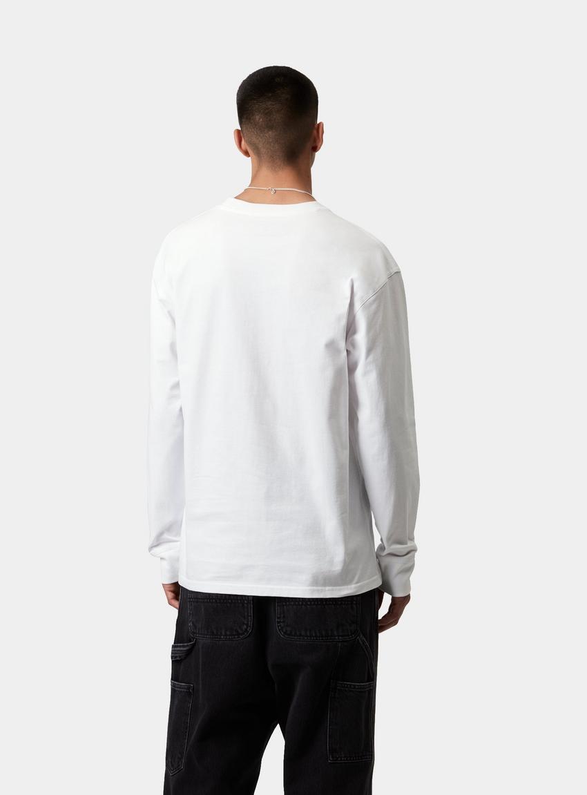 さらに100円引き◆CARHARTT◆L/S AMERICAN SCRIPT T-SHIRT Carhartt WIP L/S American Script T-Shirt, White | Official