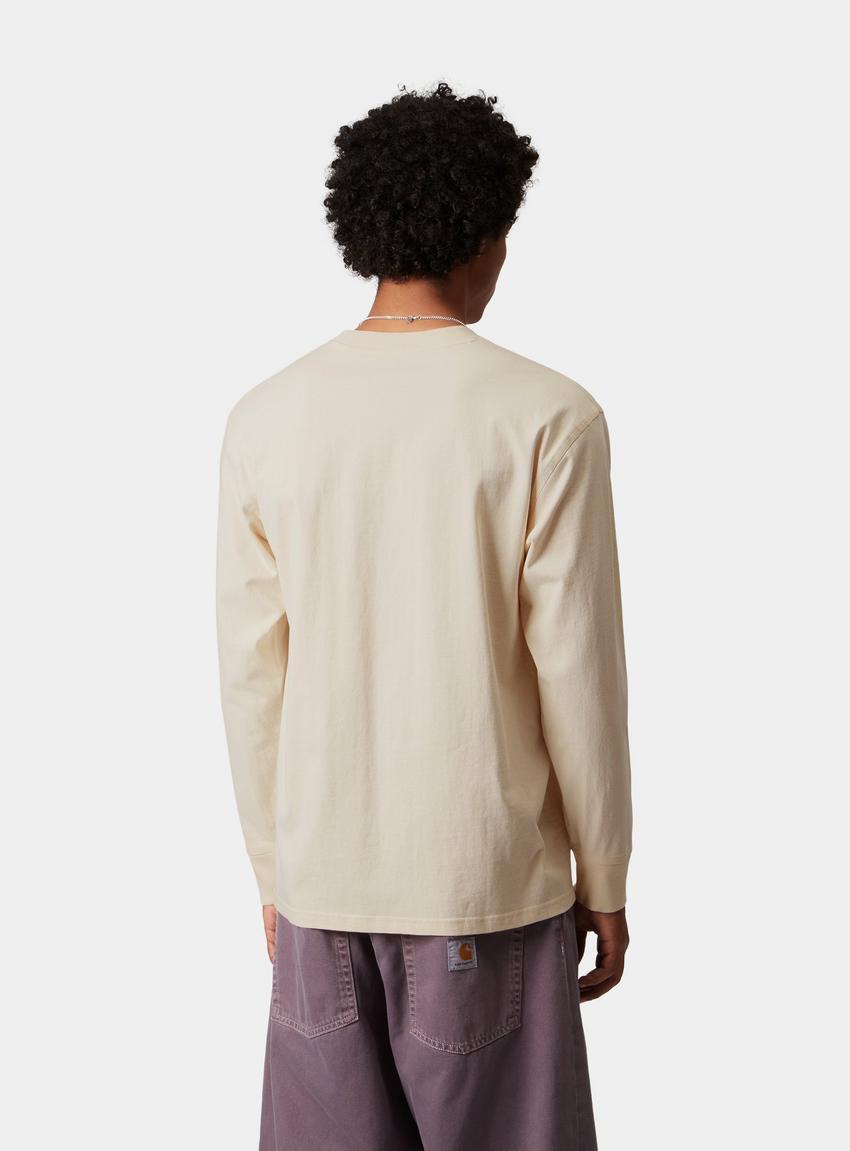 ★2024SS新作★CARHARTT★L/S AMERICAN SCRIPT T-SHIRT Carhartt WIP L/S American Script T-Shirt, Natural | Official