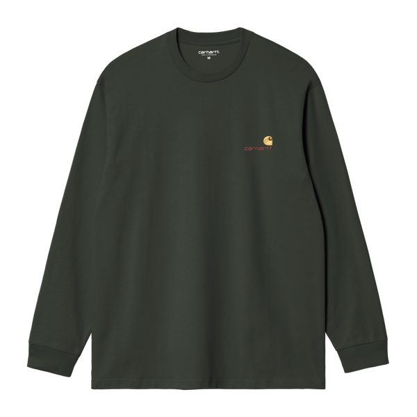 L/S American Script T-Shirt Raven