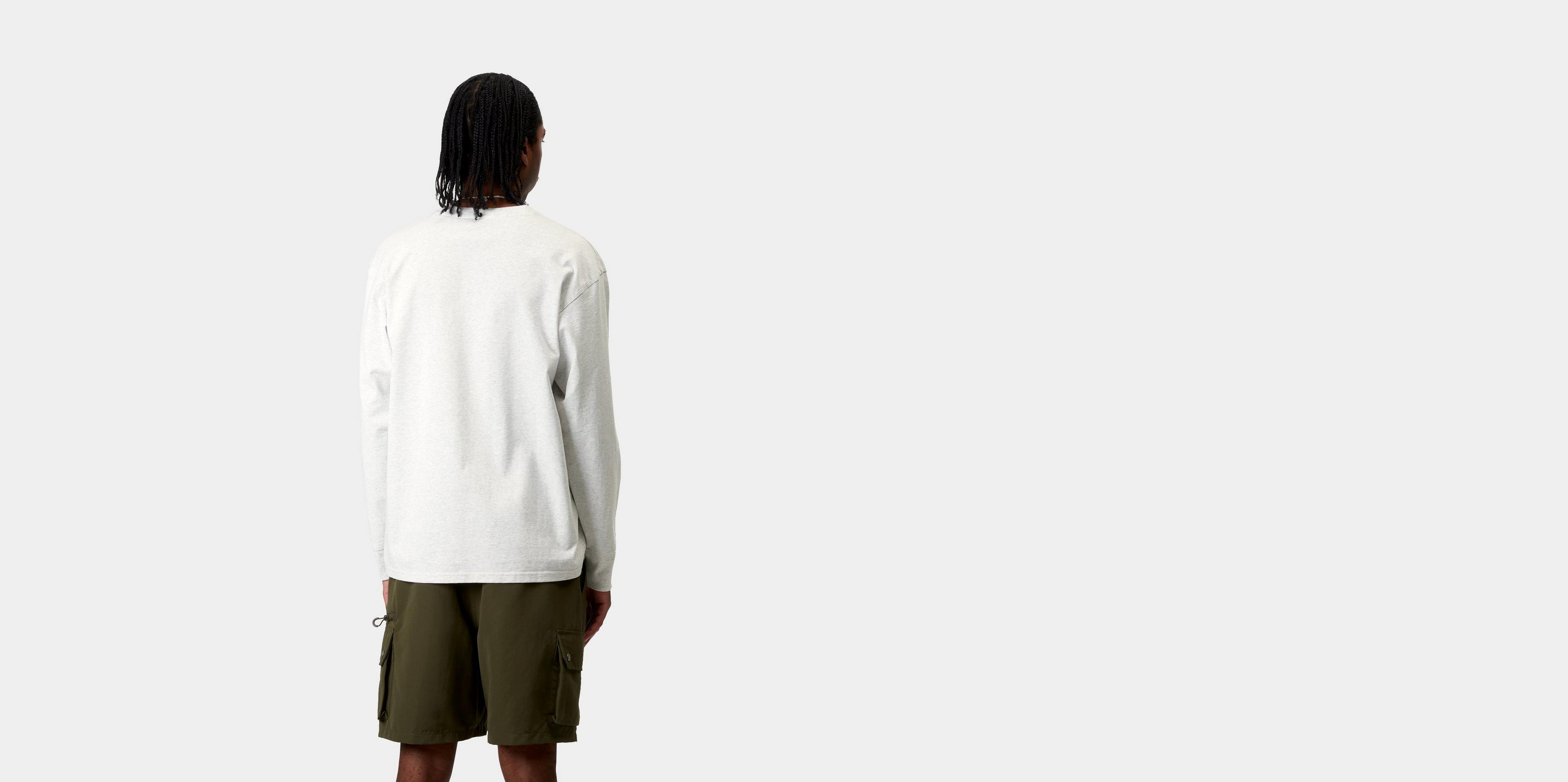 [CARHARTT]★韓国大人気★L/S AMERICAN SCRIPT T-SHIRT Carhartt WIP L/S American Script T-Shirt, Ash Heather