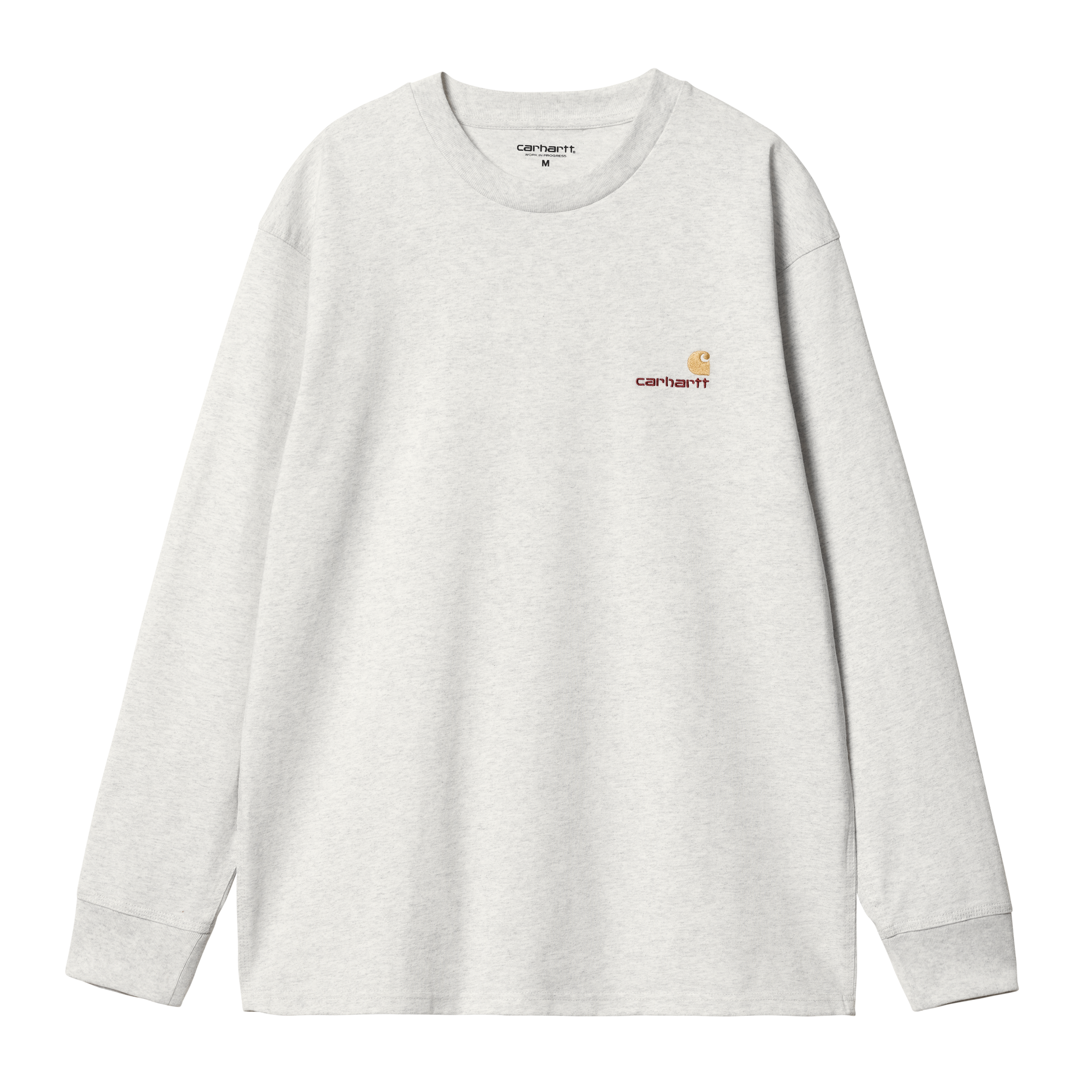 Carhartt WIP Long Sleeve American Script T-Shirt Gris