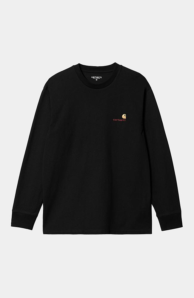 さらに100円引き◆CARHARTT◆L/S AMERICAN SCRIPT T-SHIRT Carhartt WIP L/S American Script T-Shirt, Black | Official
