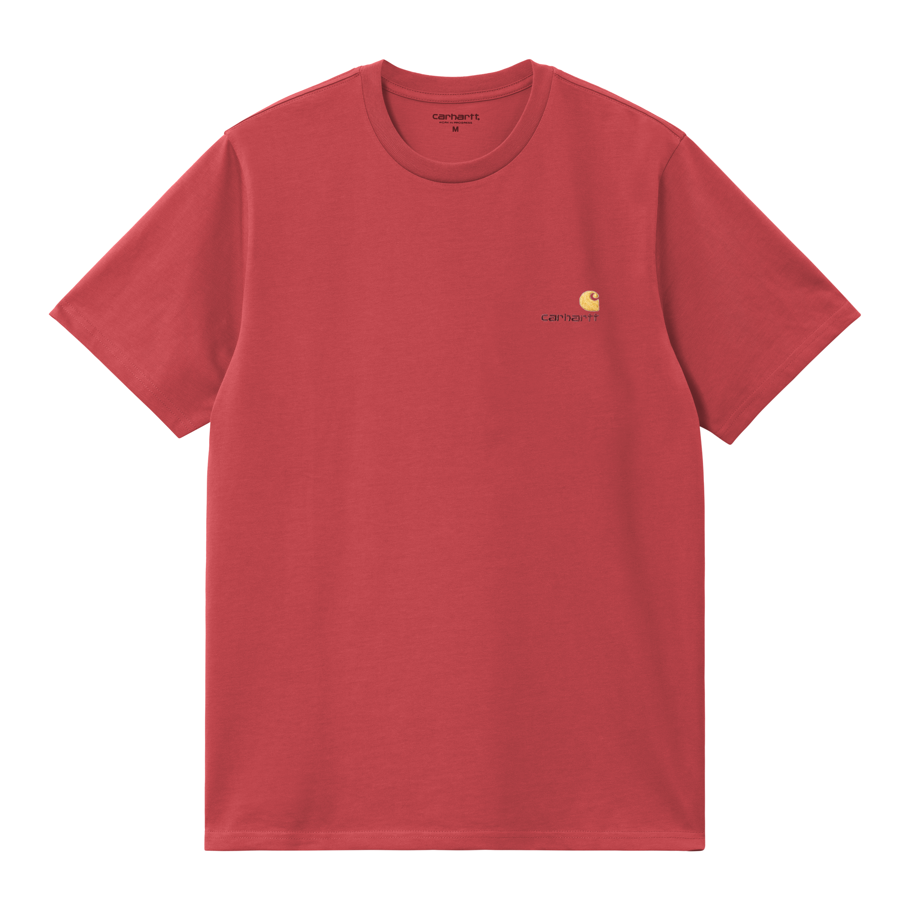 Carhartt WIP Short Sleeve American Script T-Shirt in Red