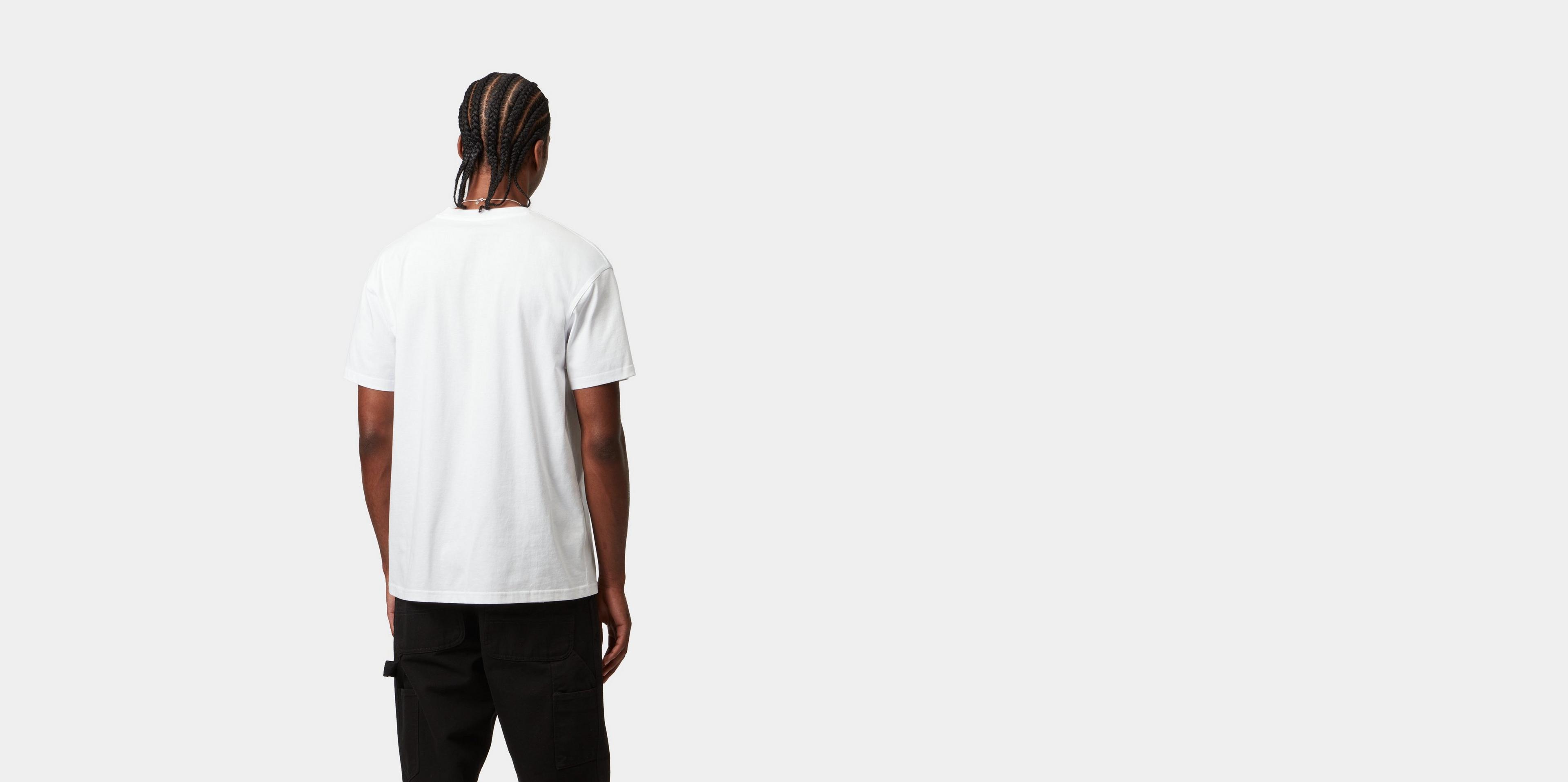 Carhartt WIP S/S American Script T-Shirt, White | Official