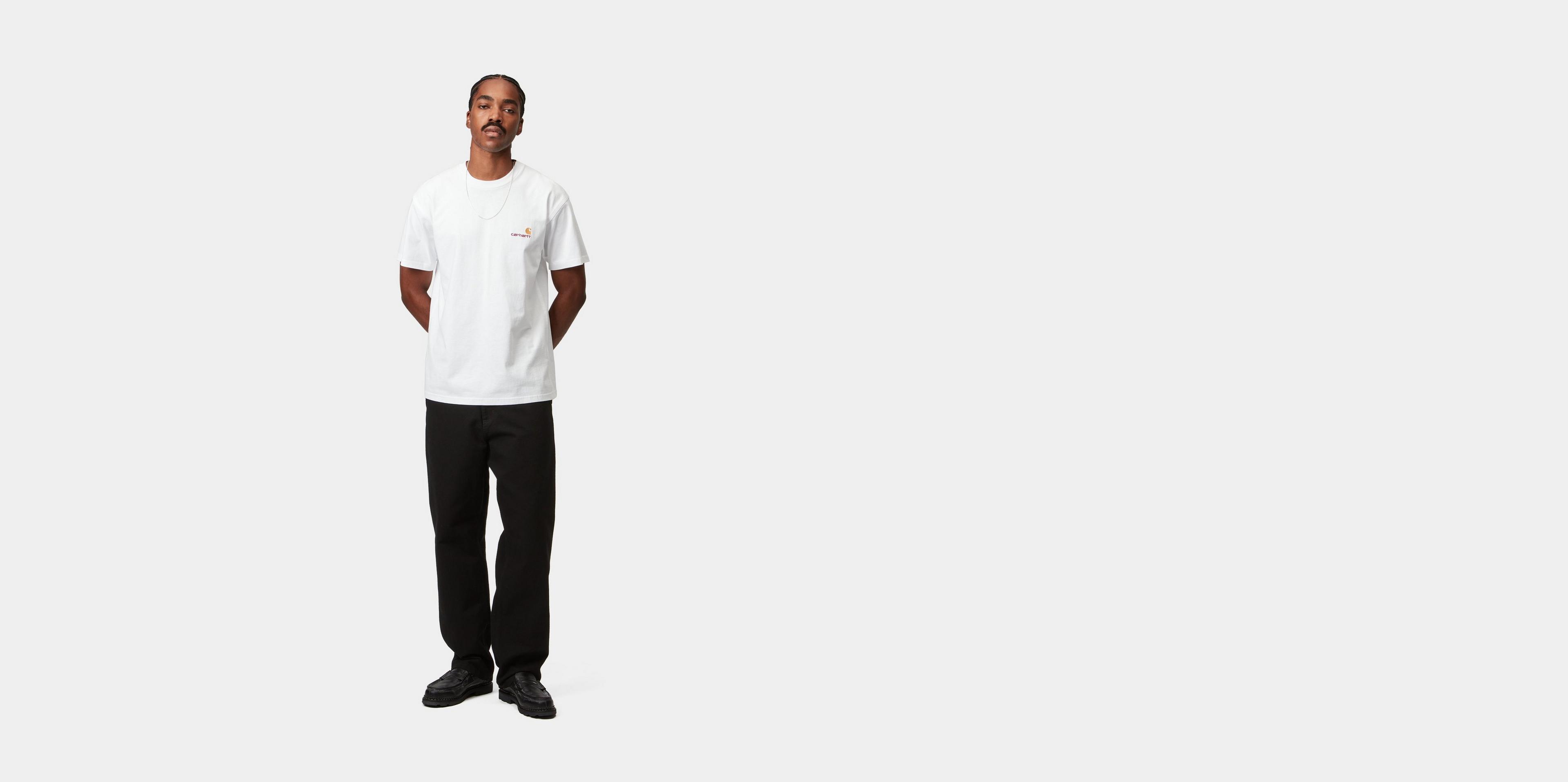 【Carhartt】 ★ S/S AMERICAN SCRIPT T-SHIRT ★ LOOSE FIT Carhartt WIP American Script T-Shirt | White – Page American