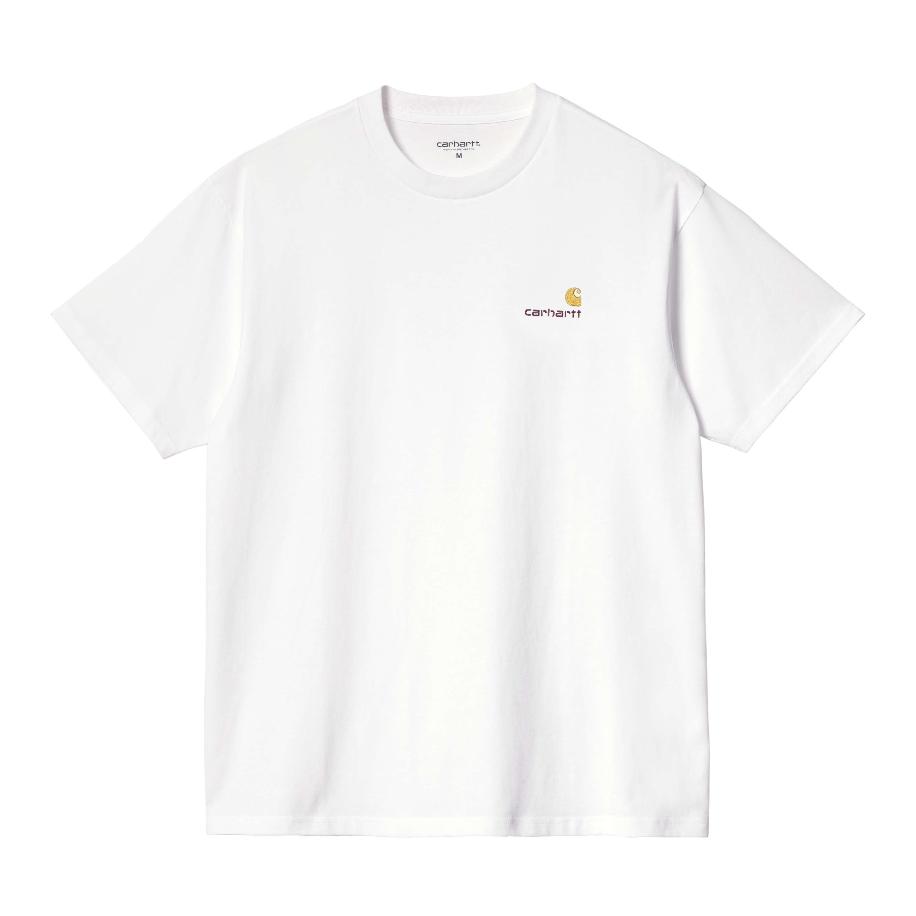 Carhartt WIP Short Sleeve American Script T-Shirt en Blanco