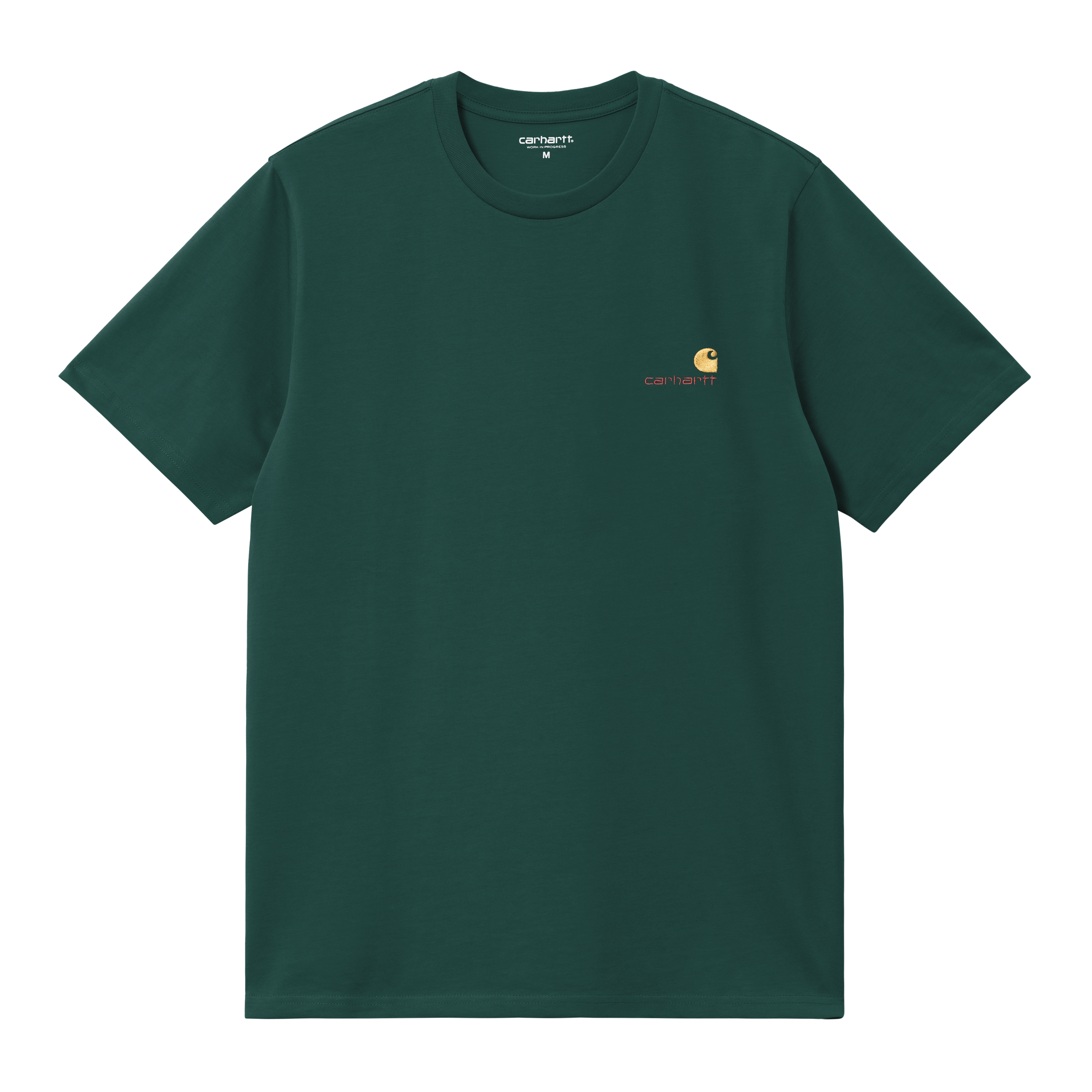 Carhartt WIP S/S American Script T-Shirt, Dark Fir