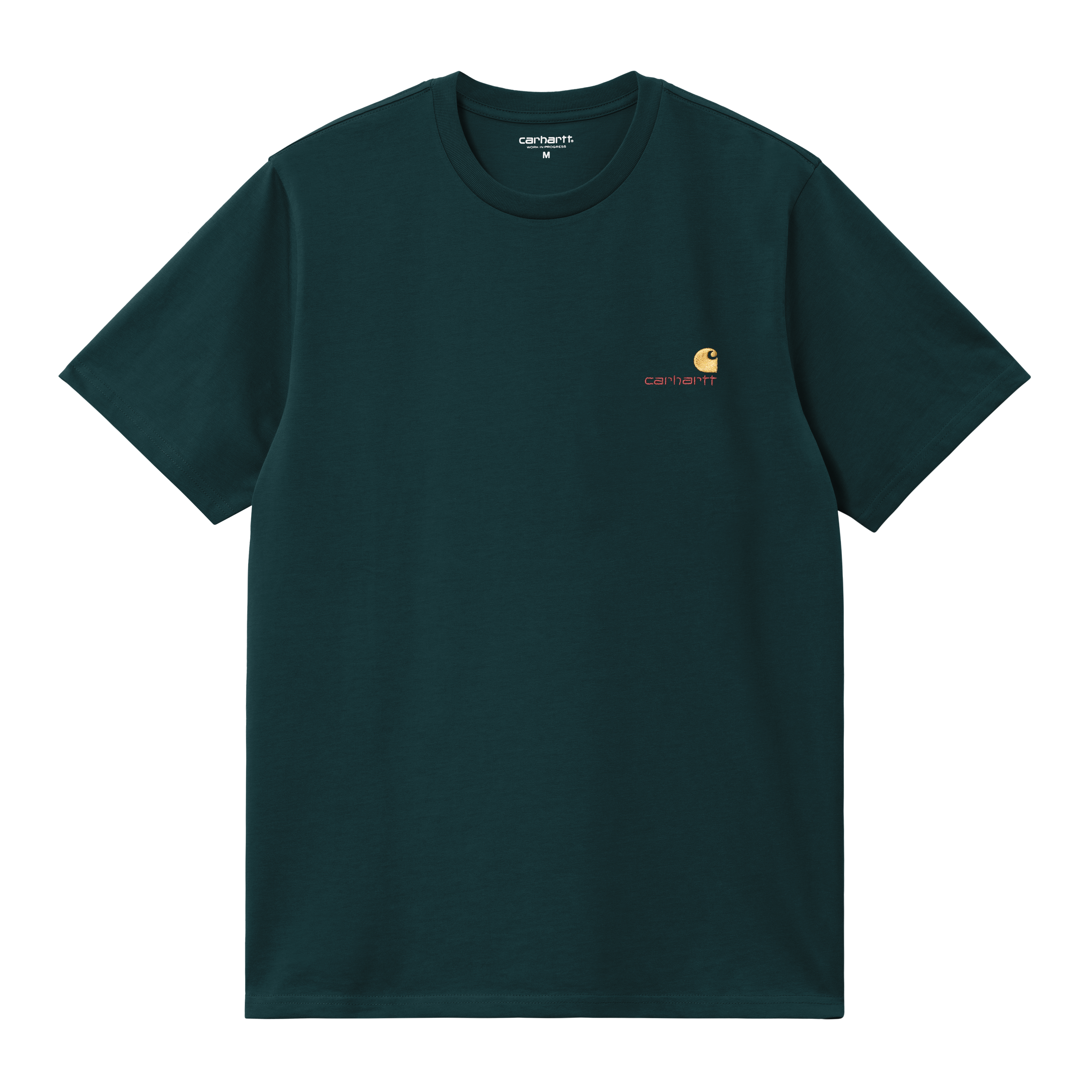 Carhartt WIP Short Sleeve American Script T-Shirt in Green