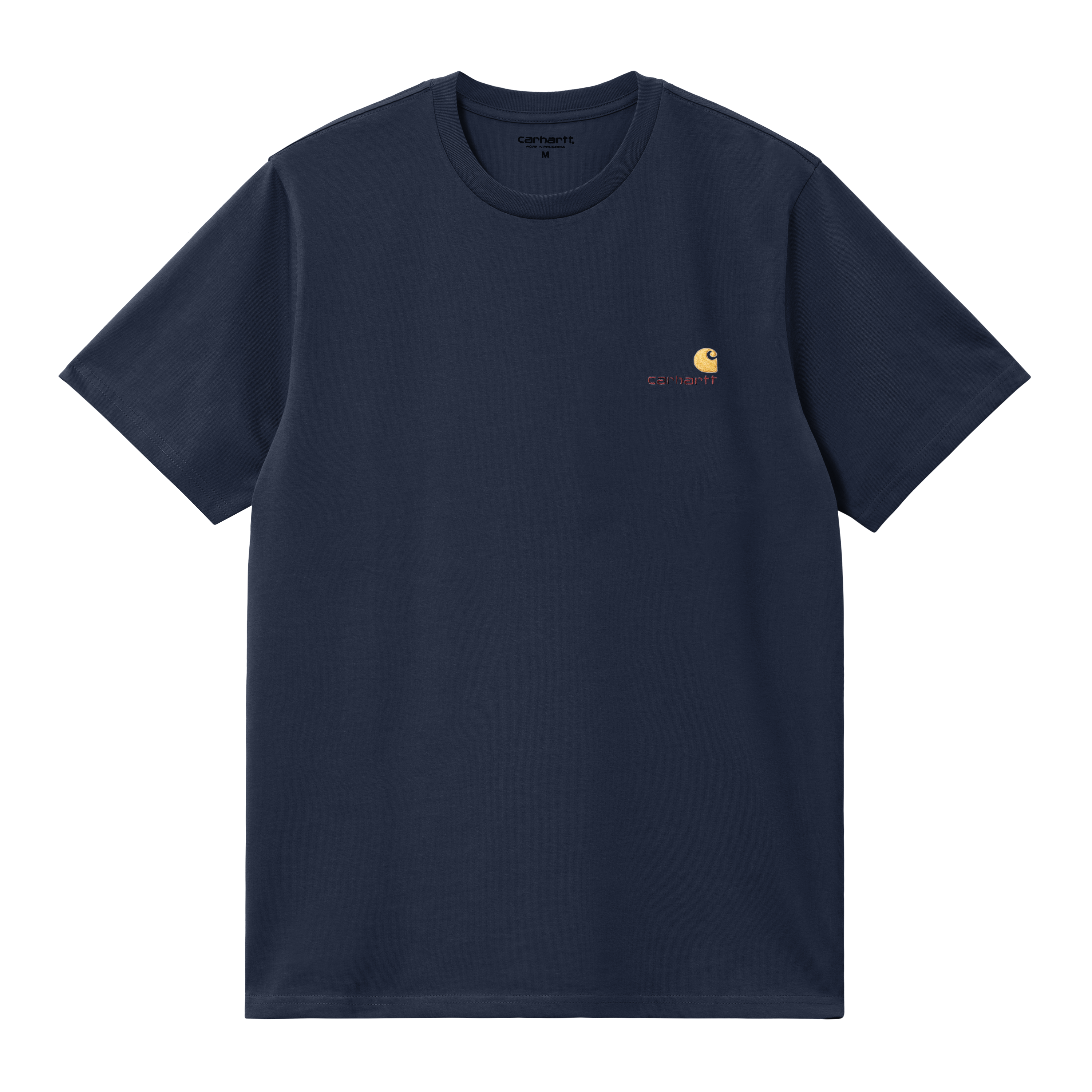 Carhartt WIP Short Sleeve American Script T-Shirt en Azul