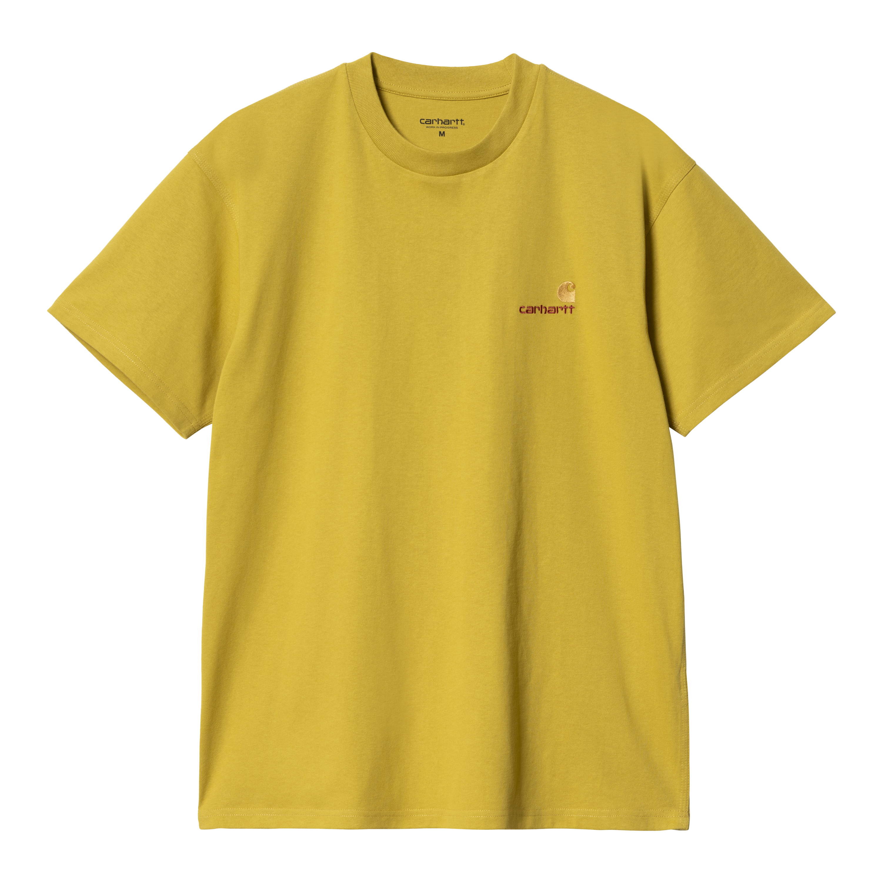 Carhartt WIP Short Sleeve American Script T-Shirt in Gelb
