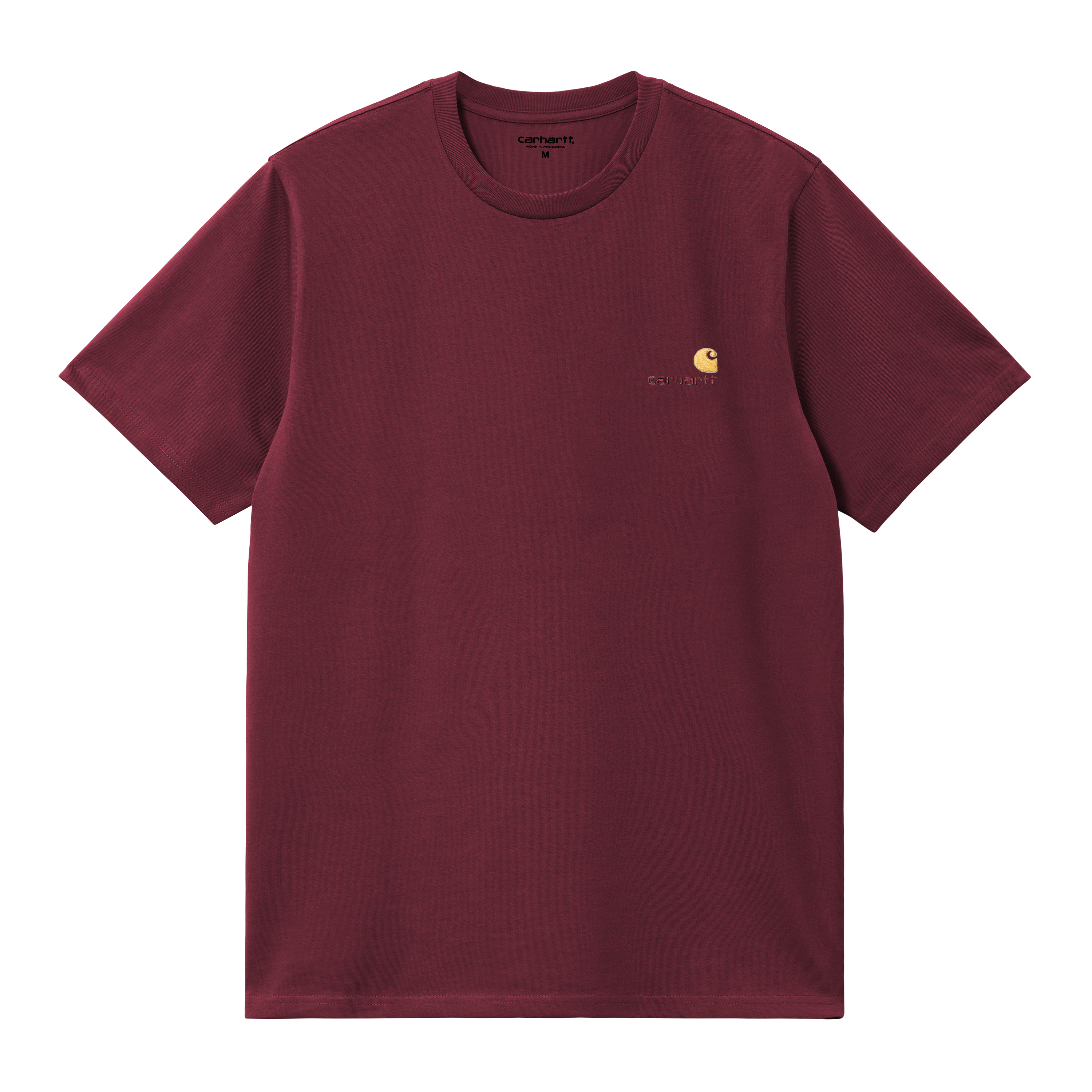 Carhartt WIP Short Sleeve American Script T-Shirt in Rosso