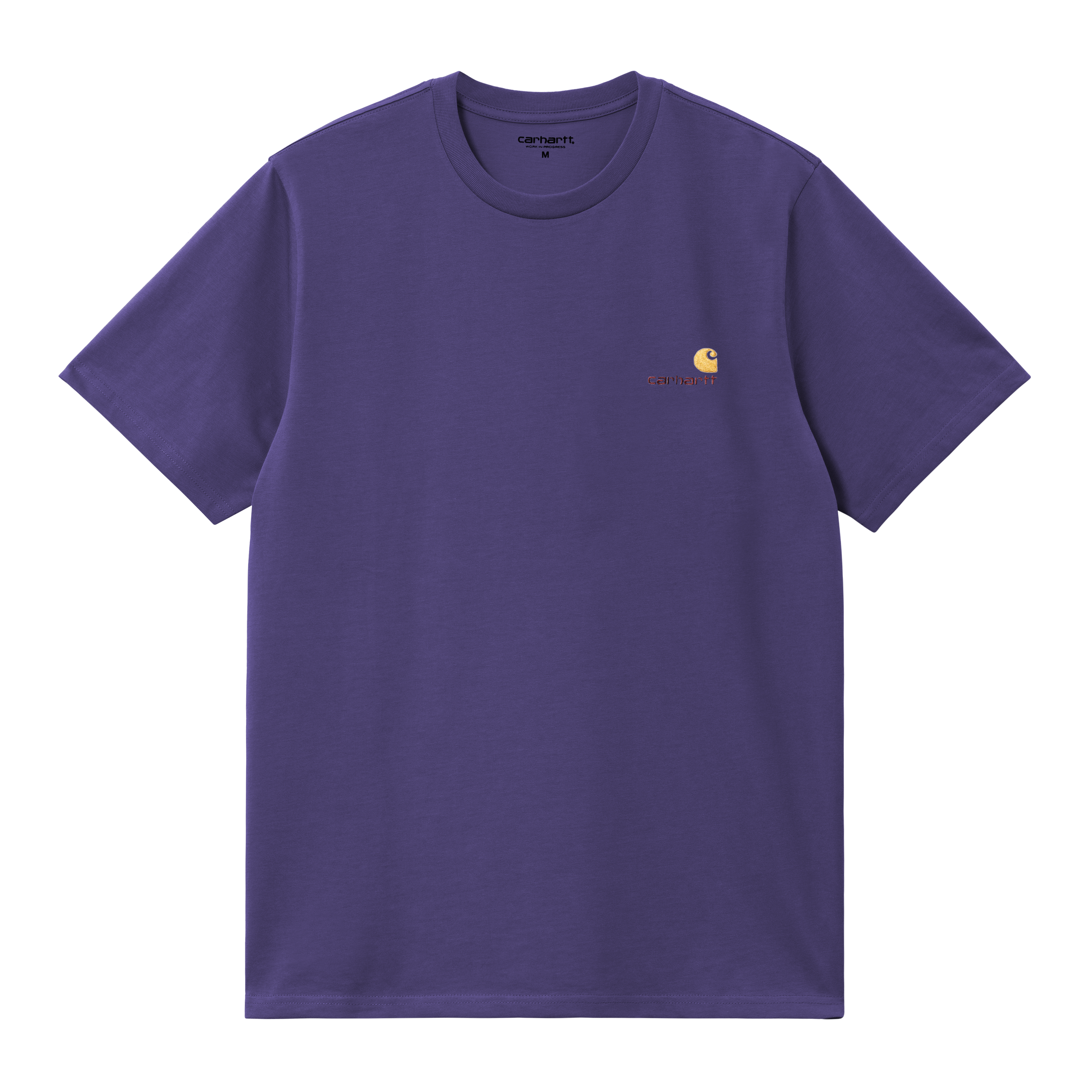 Carhartt WIP Short Sleeve American Script T-Shirt in Blau