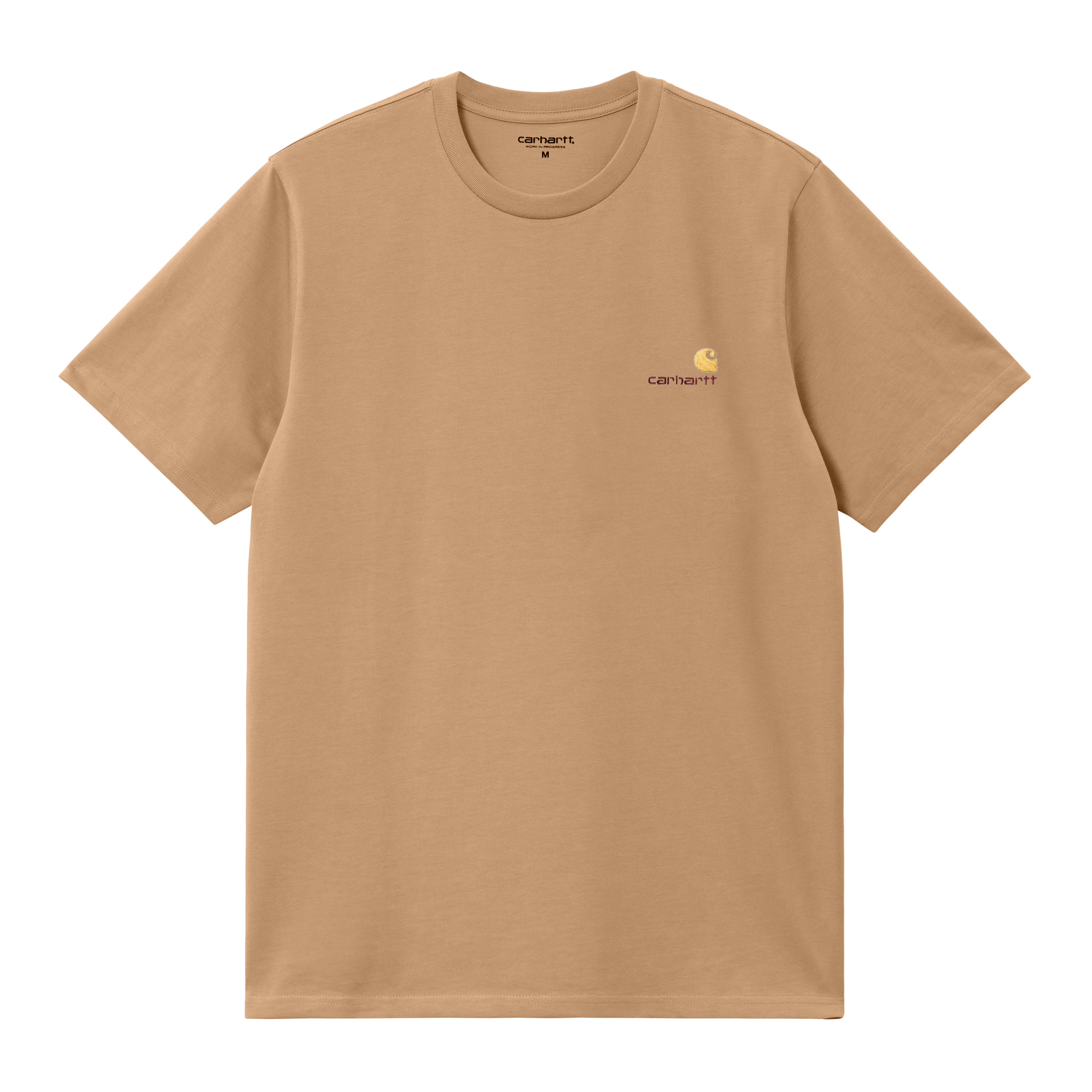 Carhartt WIP Short Sleeve American Script T-Shirt in Brown