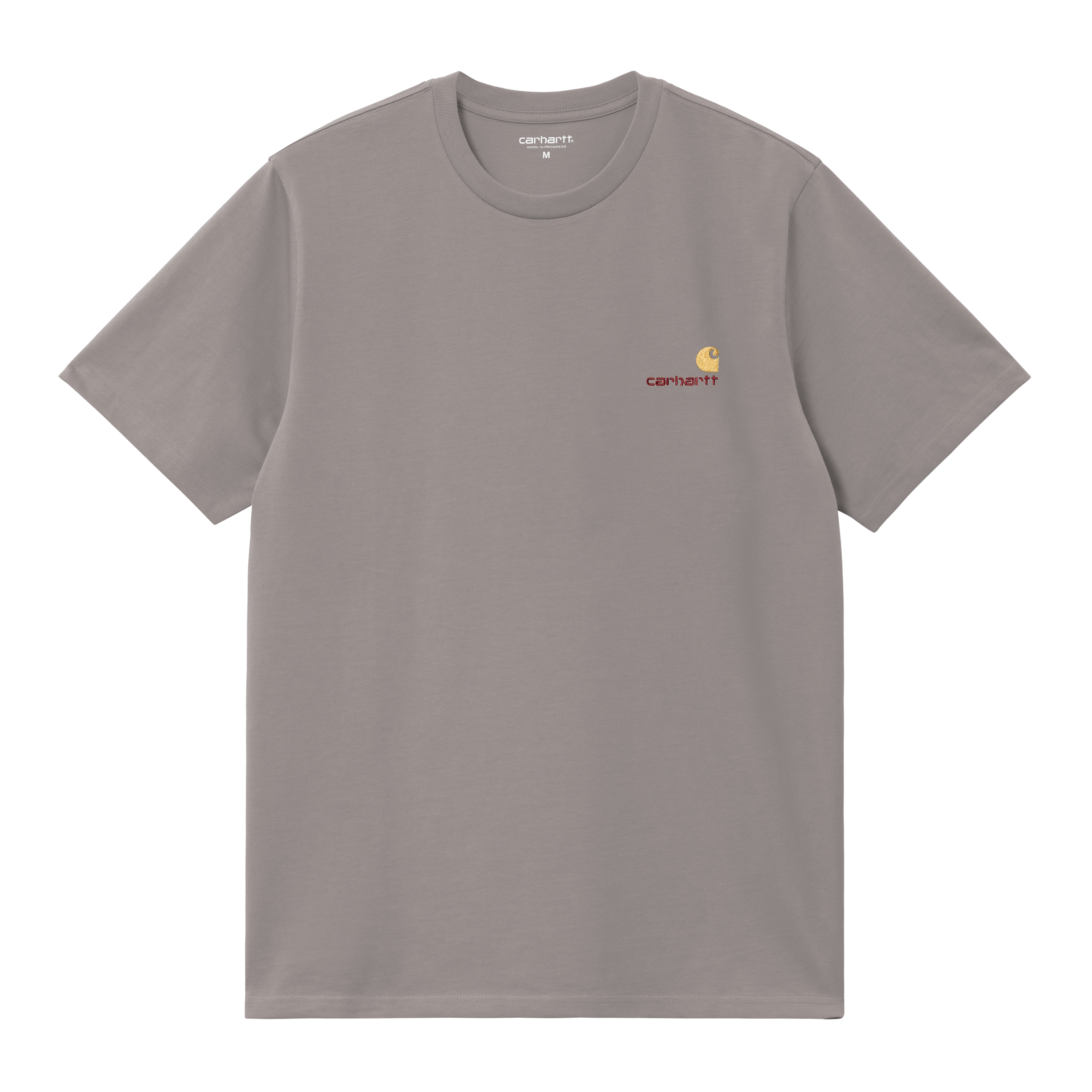 Carhartt WIP Short Sleeve American Script T-Shirt in Grey