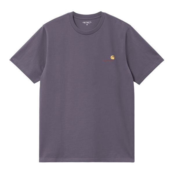 S/S American Script T-Shirt Shady Purple